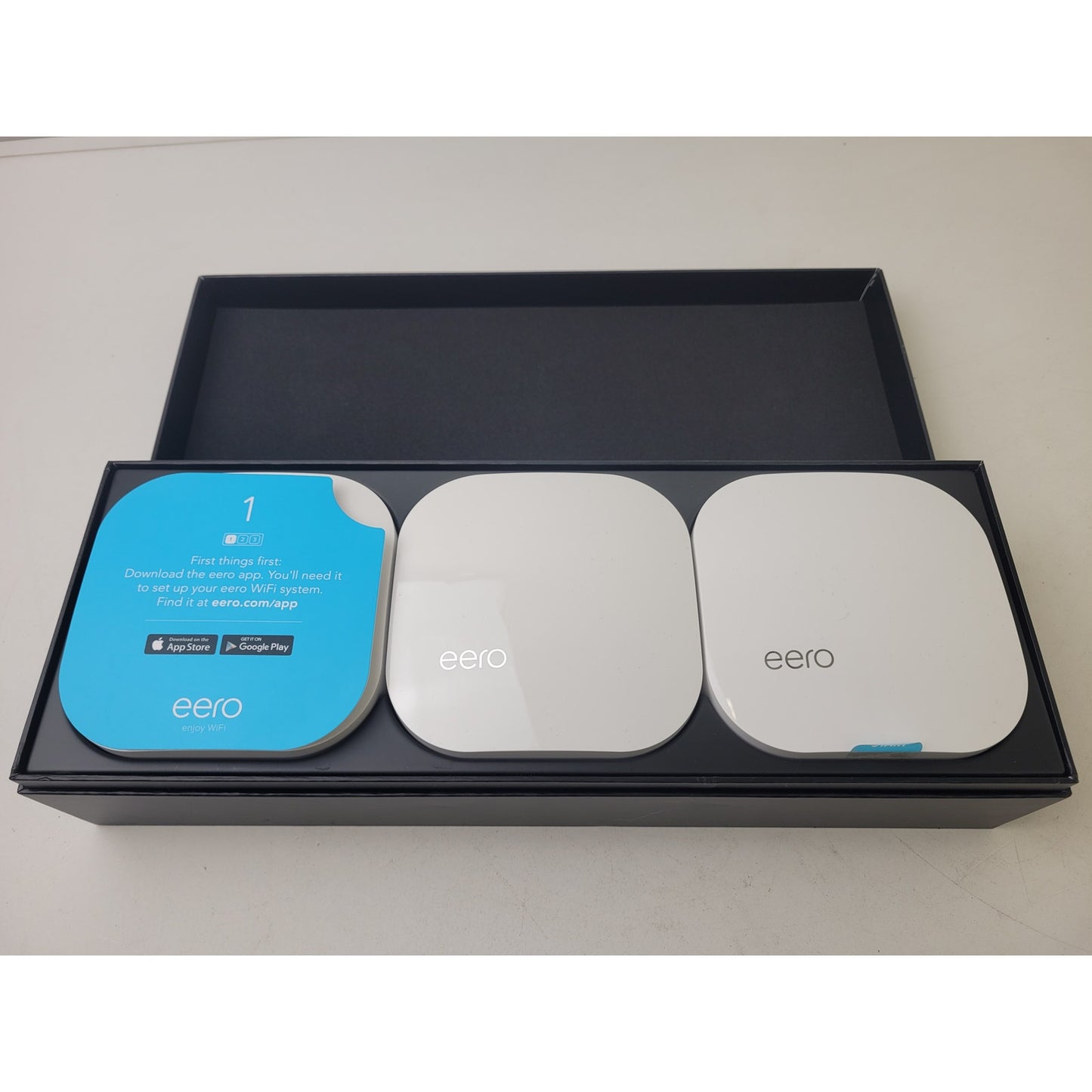 Amazon Eero Wi-Fi Mesh Router System Set of (3)