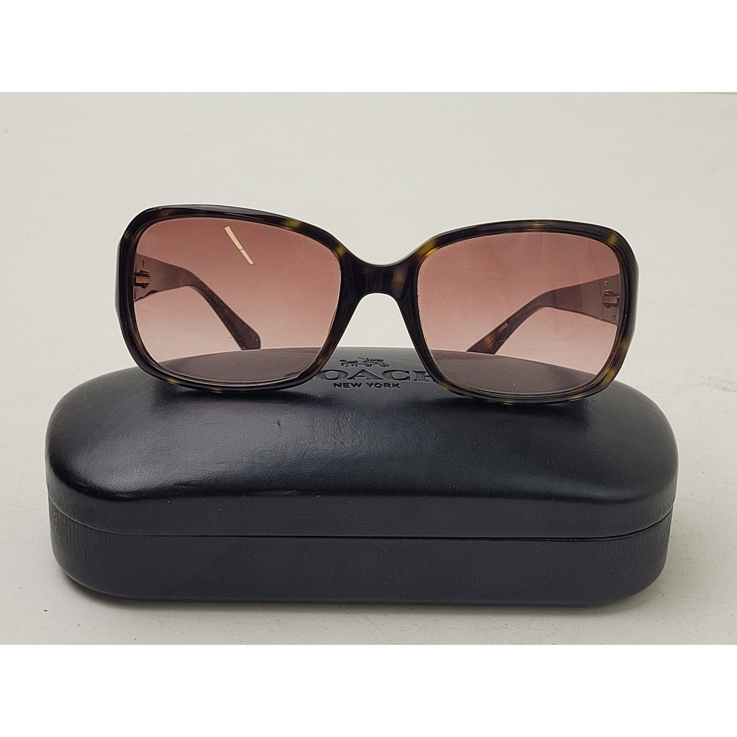 Coach S2048 Tortoise Shell Sunglasses Brown Lenses EUC