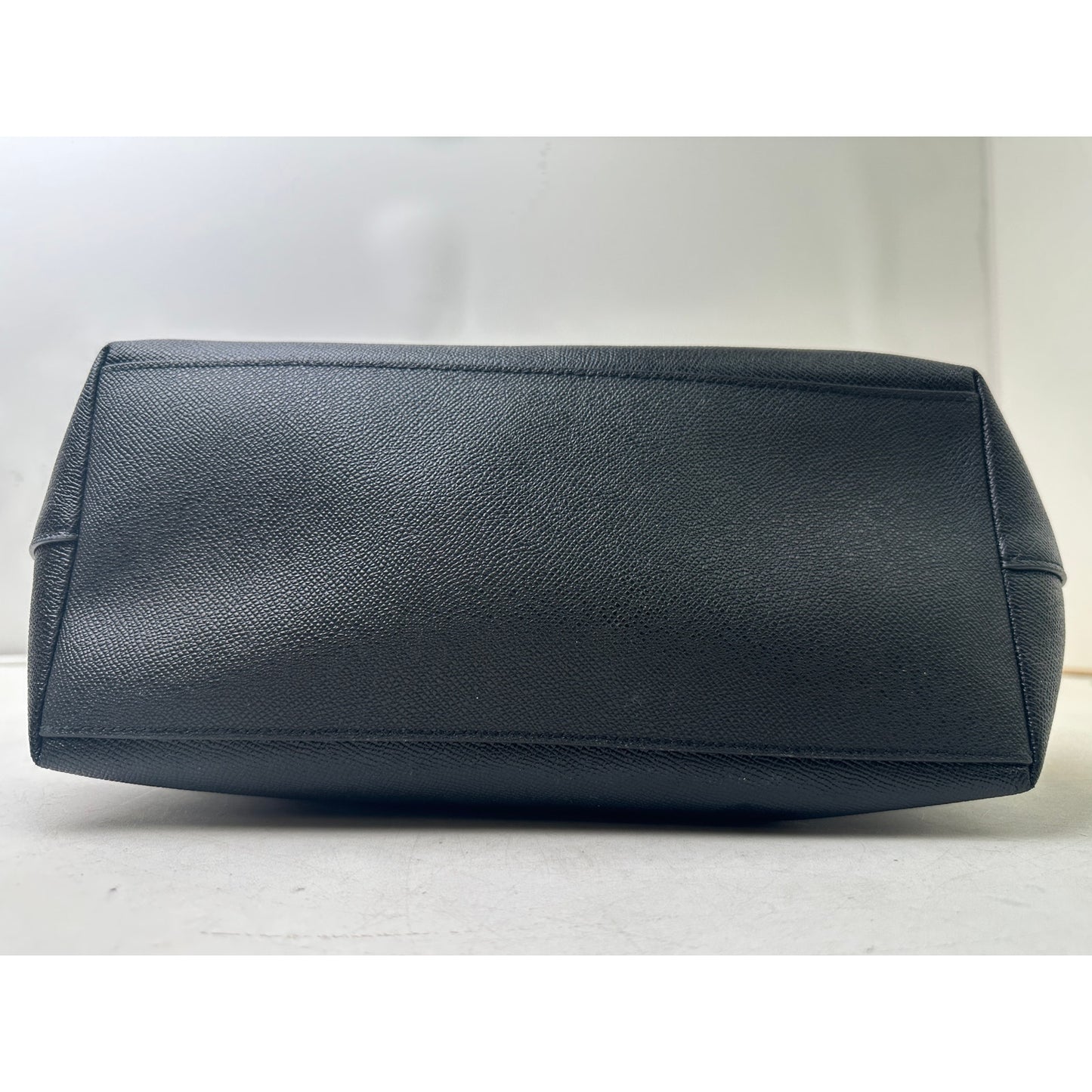 Coach City Zip Black Crossgrain Leather Tote Bag