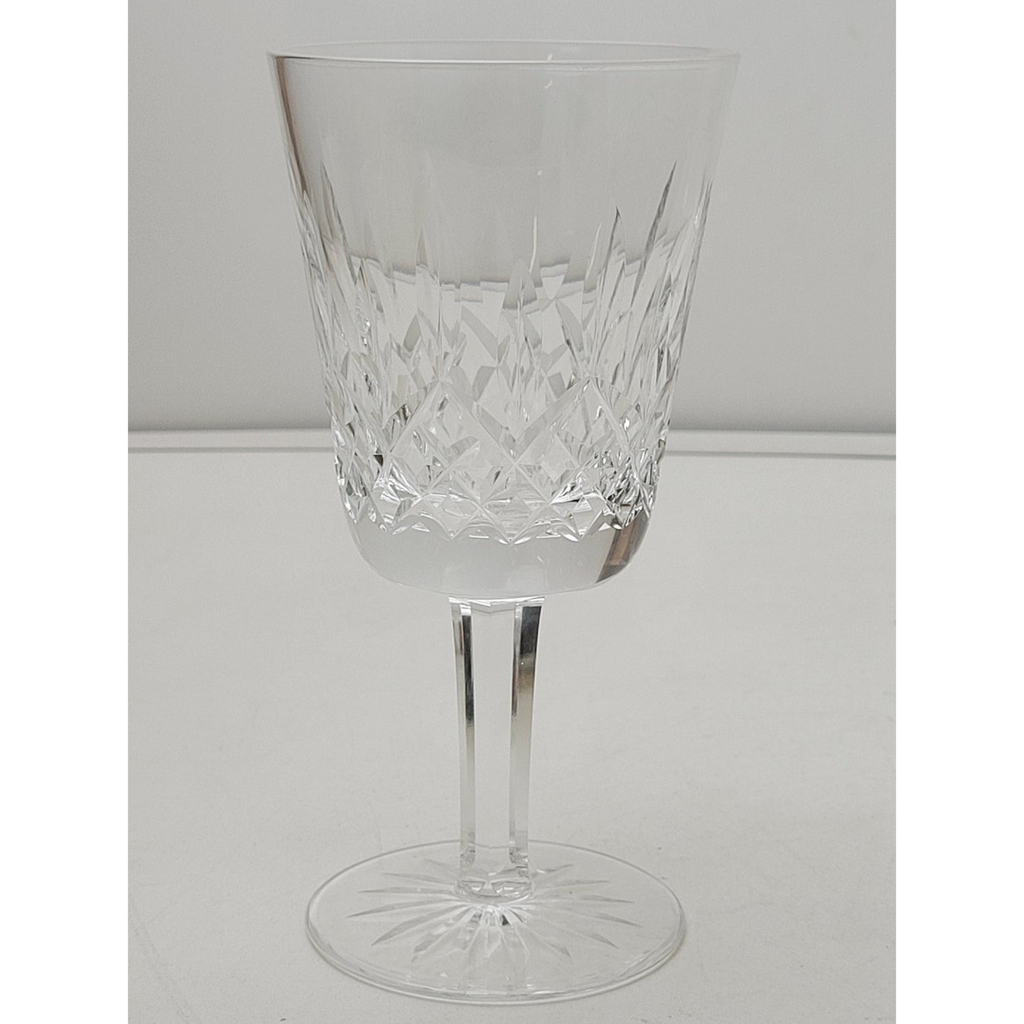 Vintage Waterford Lismore Cut Crystal Water Goblets ( Set of 6 )
