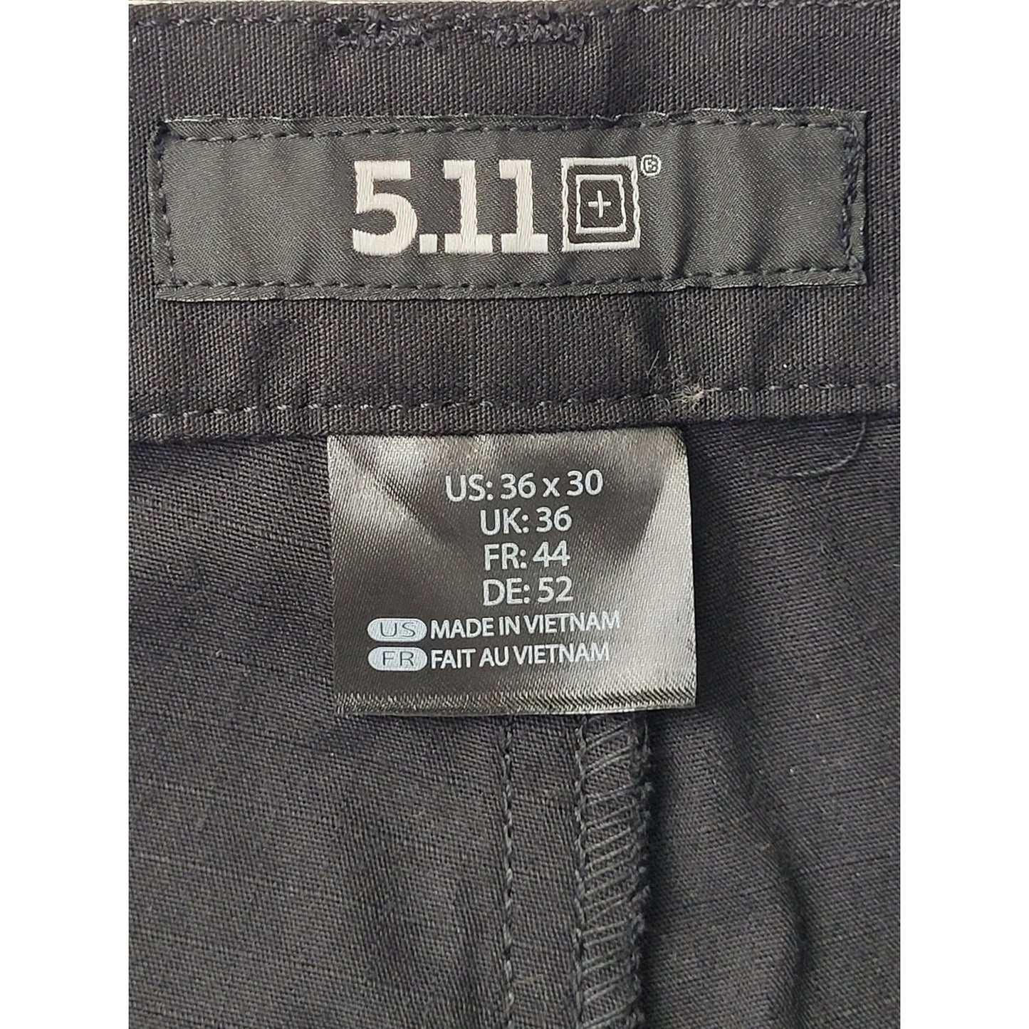 5.11 Tactical Regular Fit Taclite Pro Ripstop Cargo Pants Black Men’s Sz 36 x 30