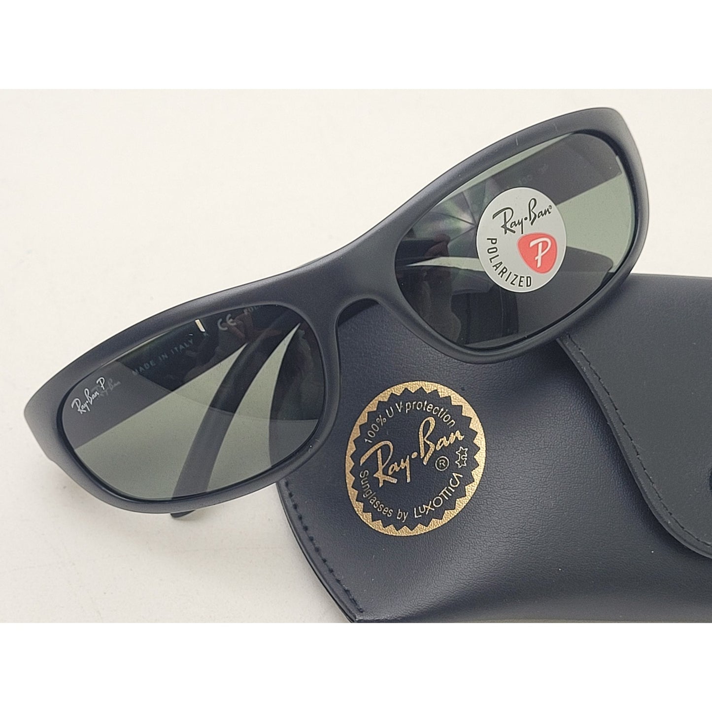 Ray-Ban Polarized Sunglasses RB 4033 Matte Black Frame Made in Italy