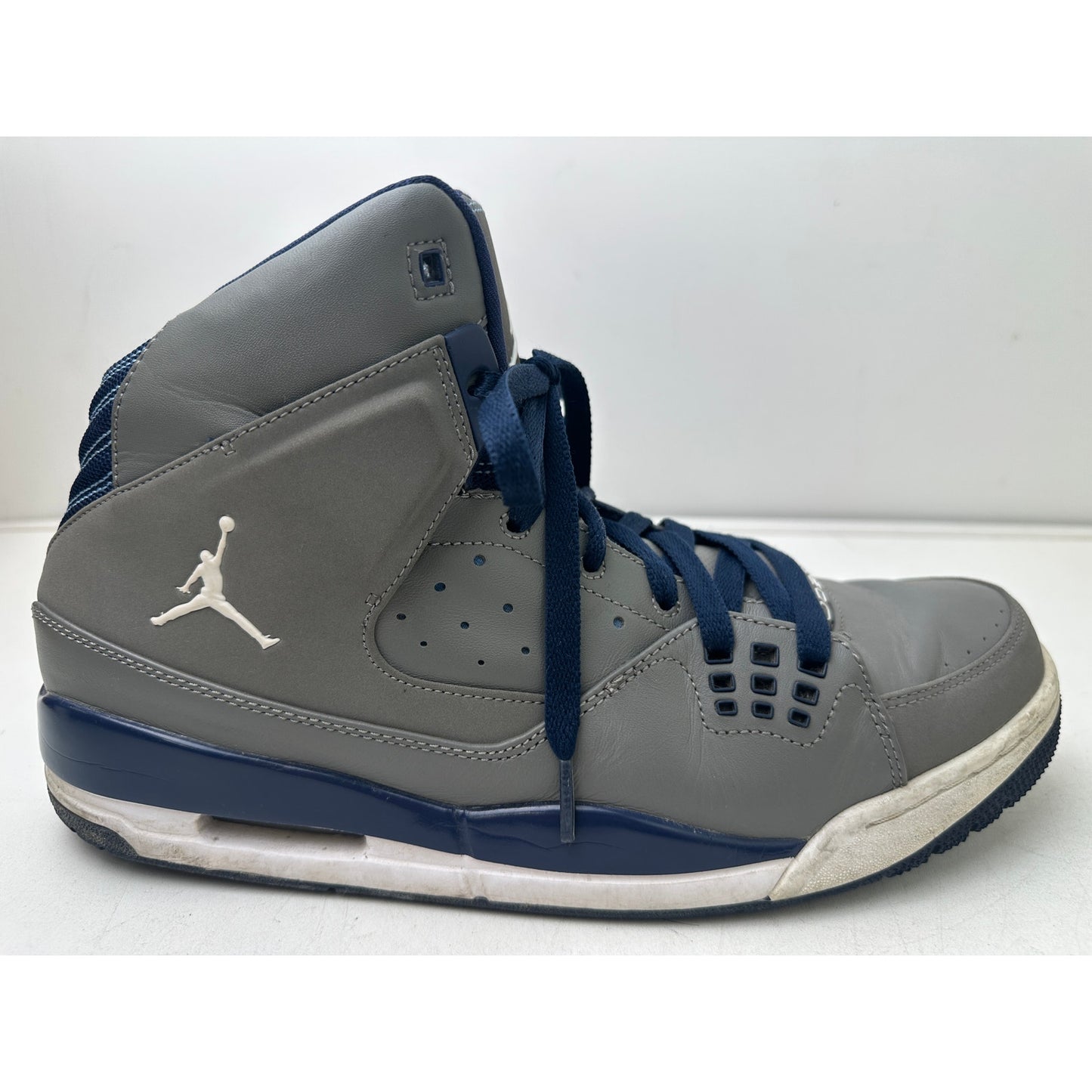Nike Air Jordan SC-1 Flat Pewter Midnight Navy Sneakers Men's Sz 11.5