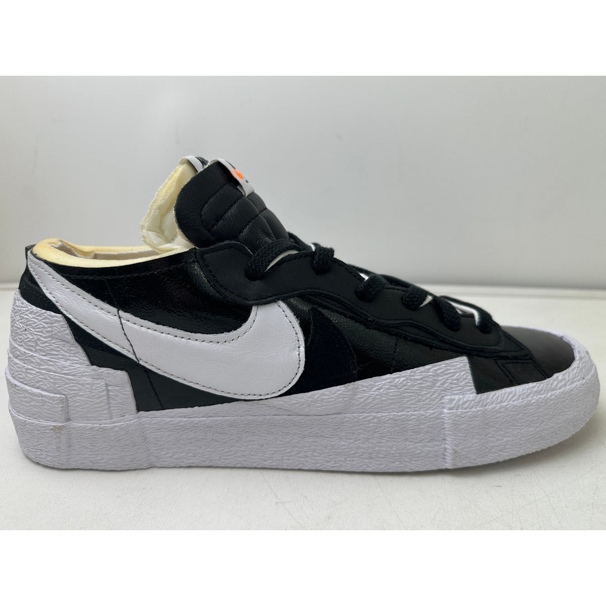 Nike Blazer Low x Sacai Black Patent Leather Sneakers Men's Sz 11