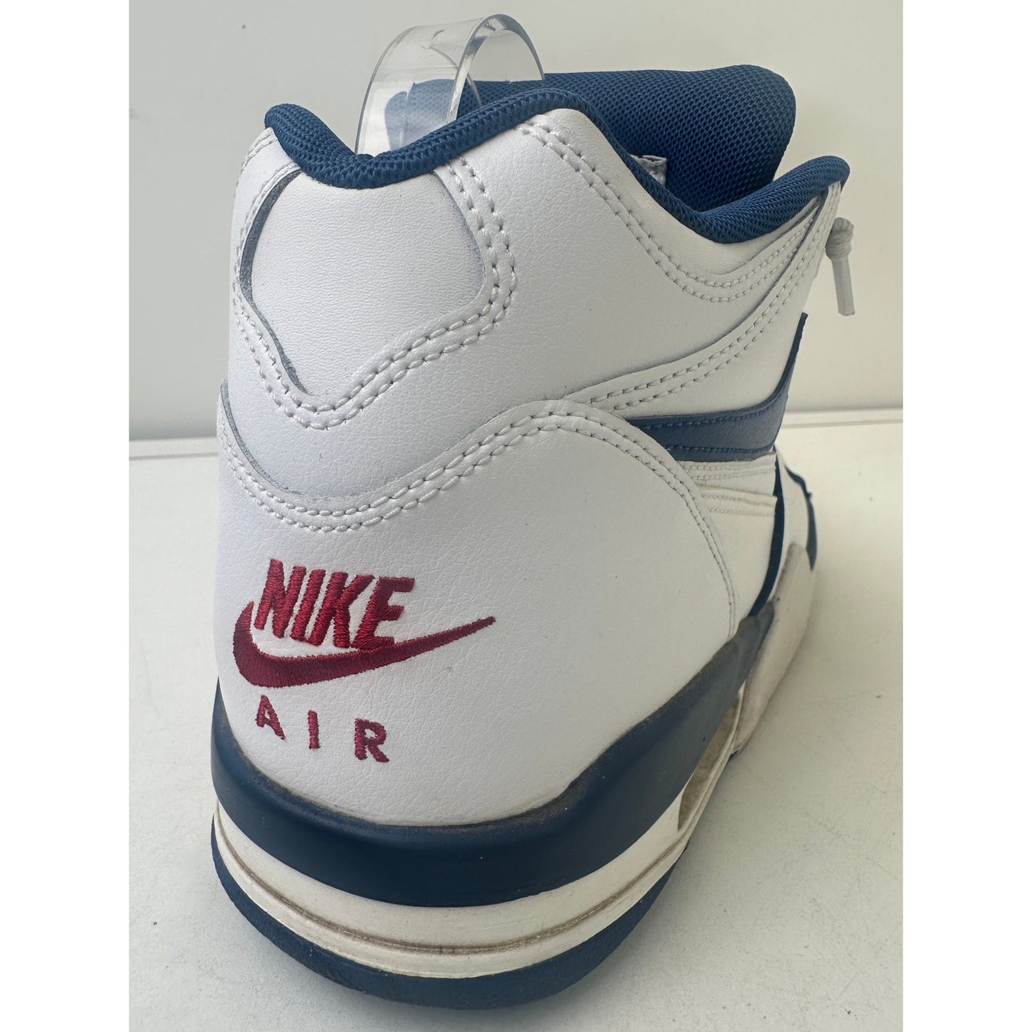 Nike Air Flight 89 White Dark Royal Blue Varsity Red Sneakers Men's Sz 10.5