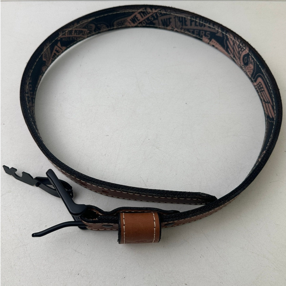 We The People Holsters Independence Brown Leather Gun Belt Men's Sz 34 | New