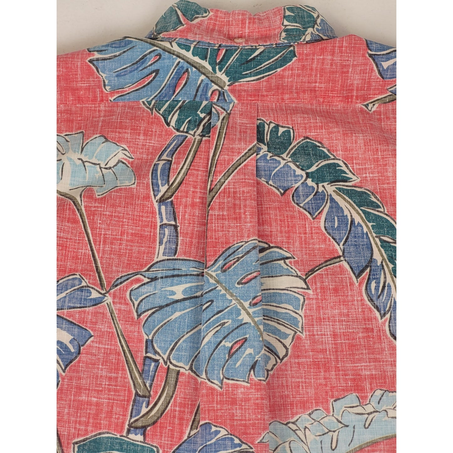 Vintage Reyn Spooner Reverse Print Large Leaf Hawaiian Shirt Men's Sz L