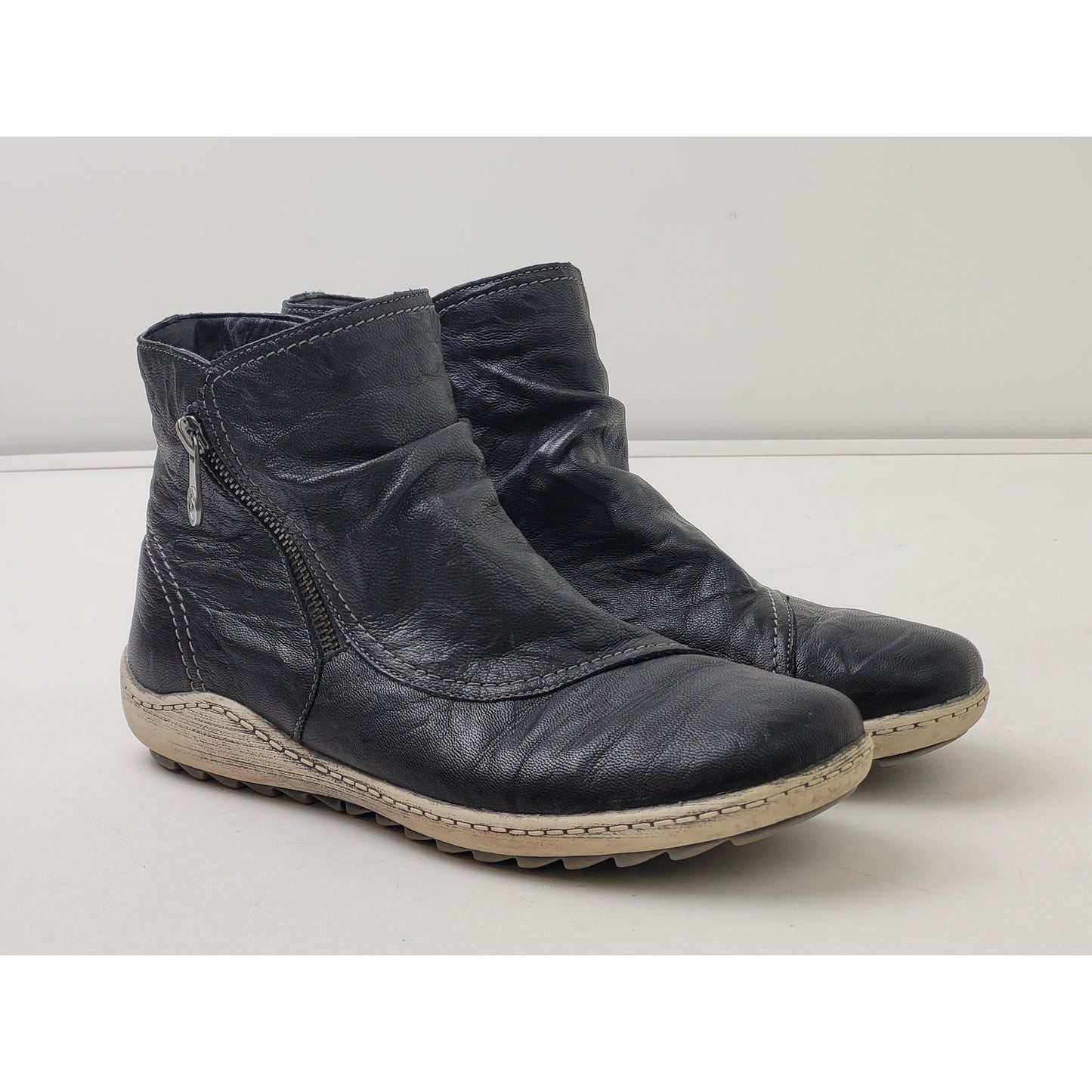 Remonte Women's Liv 86 Ankle Boots Black Leather Women's Sz 38/7.5