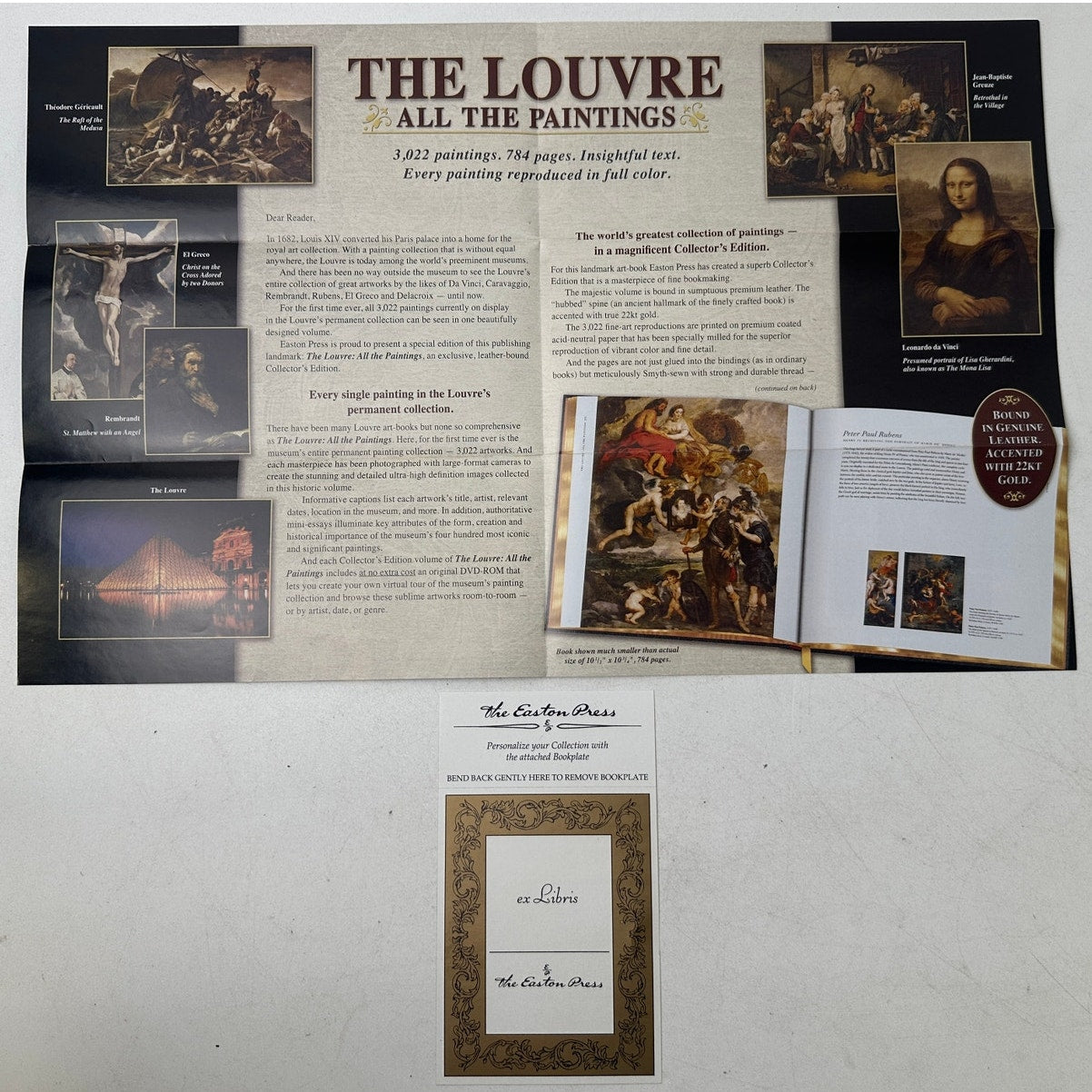 The Louvre: All The Paintings | Easton Press Leather Bound Edition