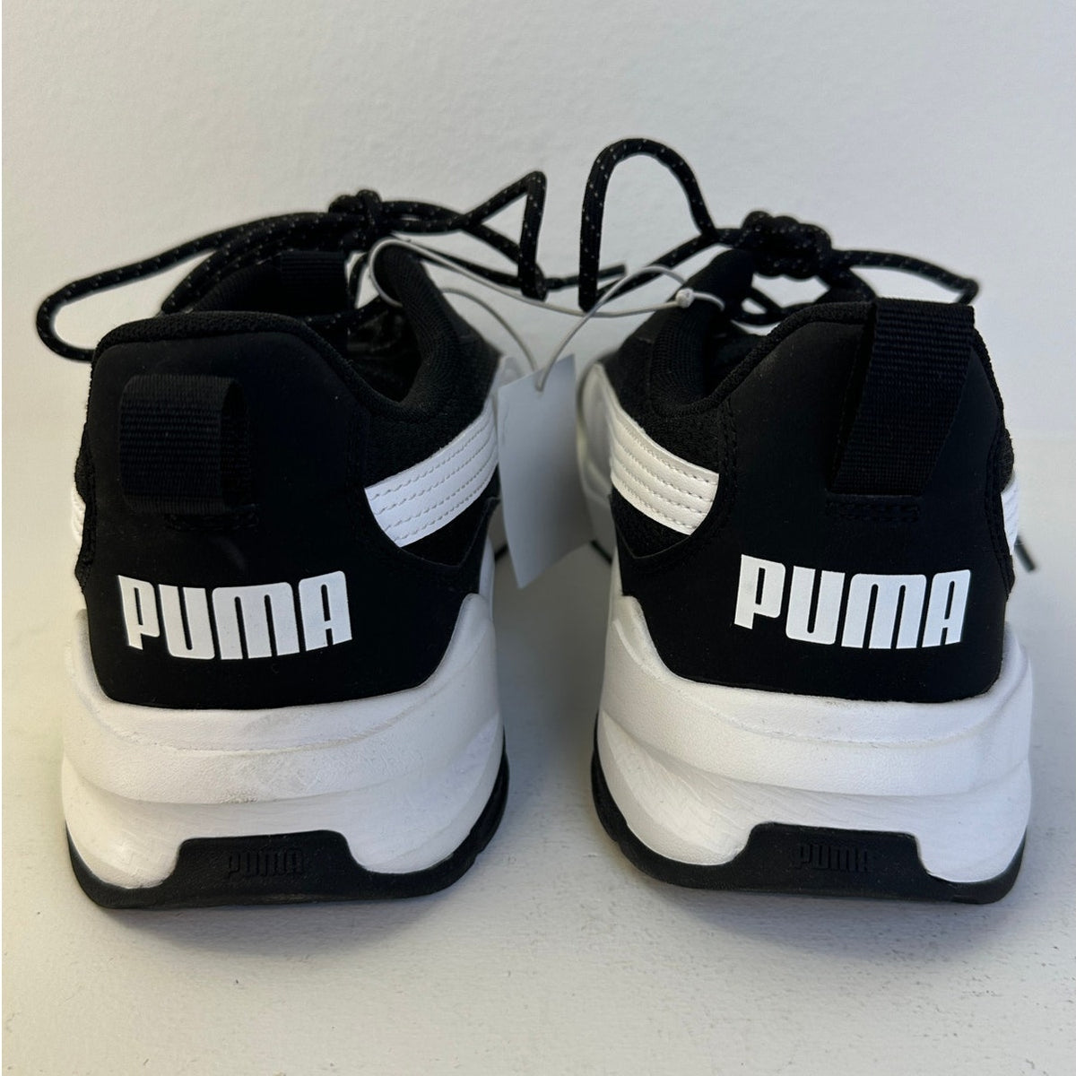 PUMA Zip C Black White Athletic Running Sneakers Men's Sz 12