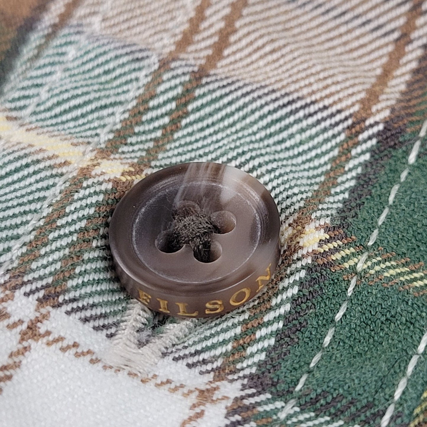 Short Sleeve Alaskan Guide Shirt | Green & Brown Plaid | Men's Sz L