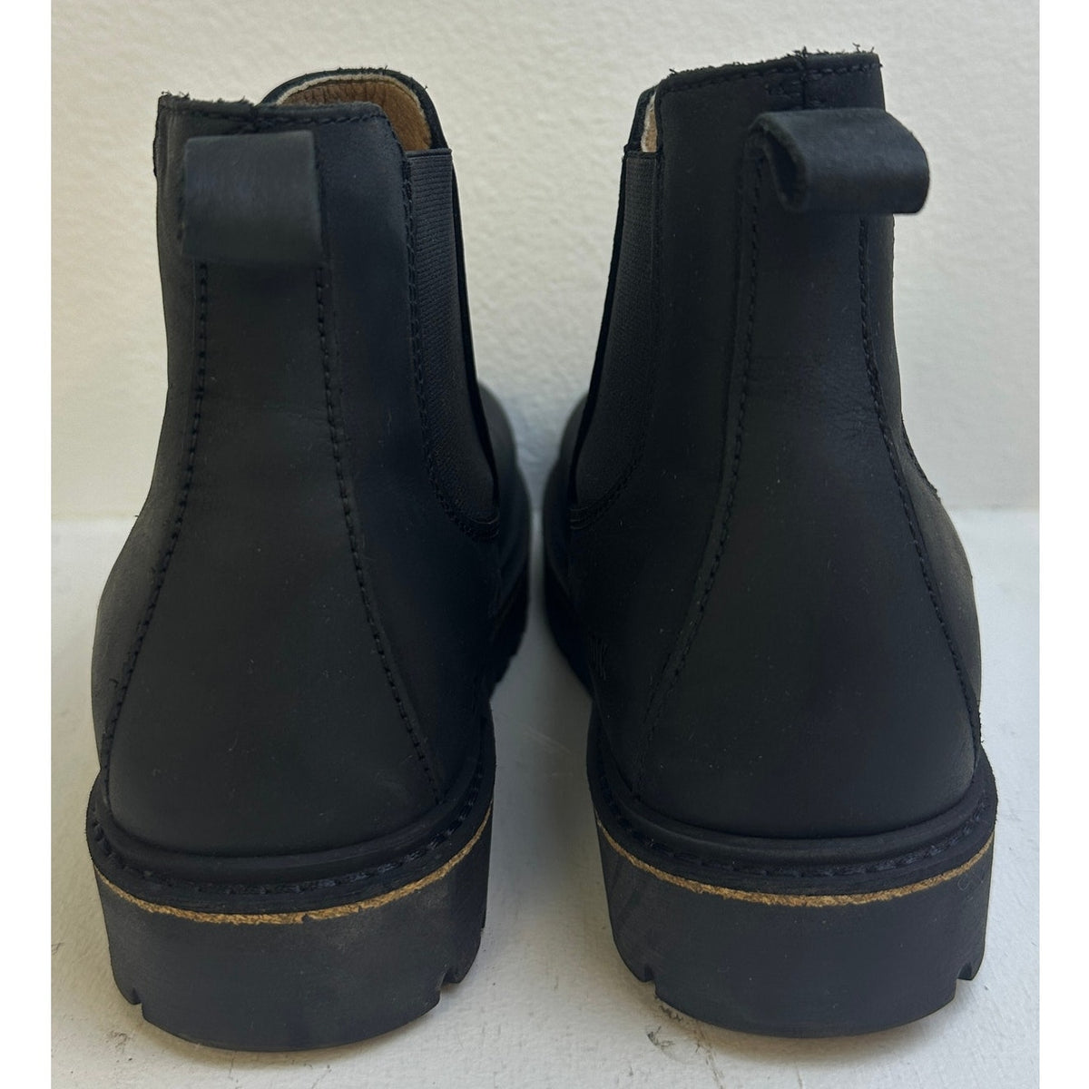 Birkenstock Stalon Black Oiled Nubuck Leather Chelsea Boots Women's Sz 6