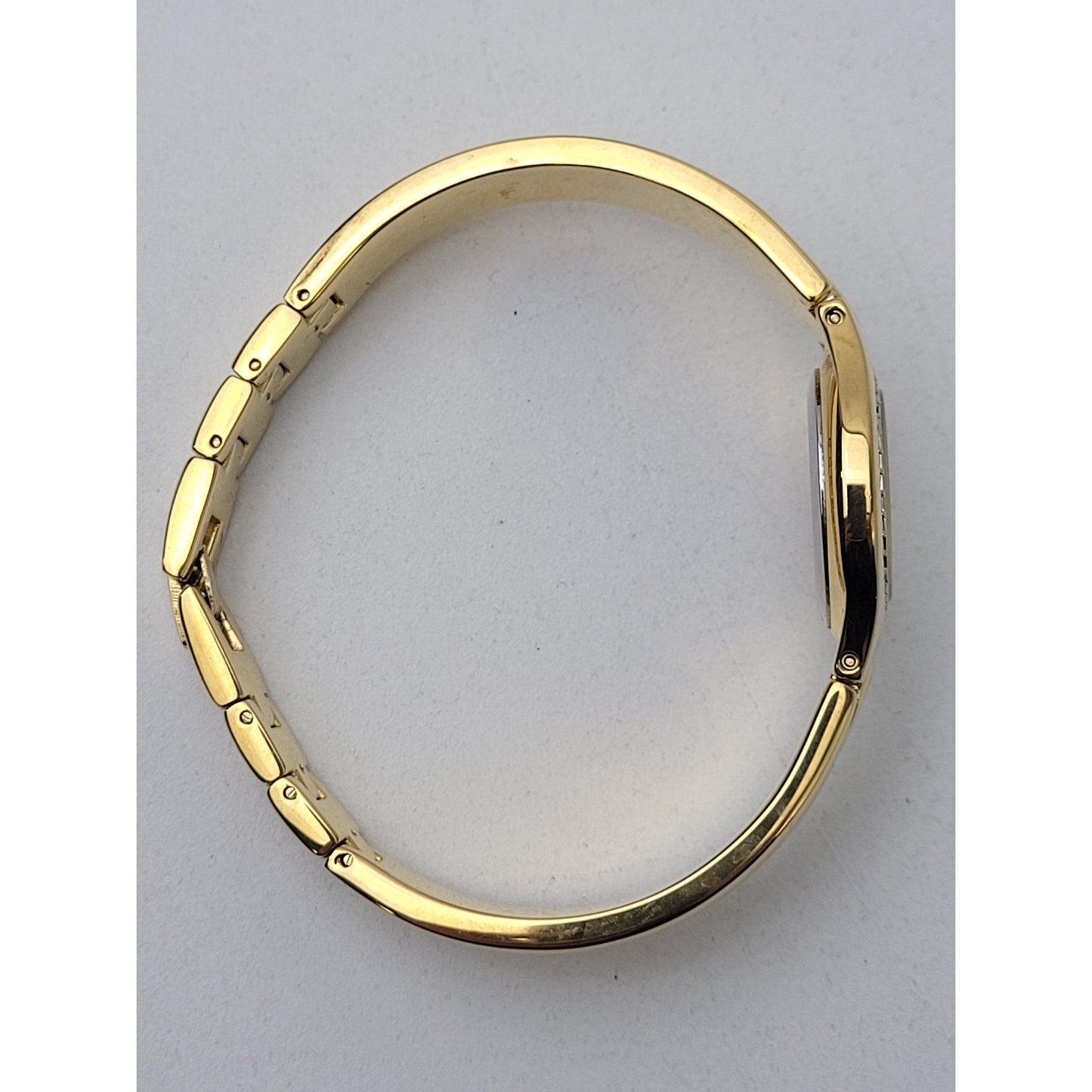 Vintage Citizen Quartz Watch Bezel Bangle Gold Tone EUC