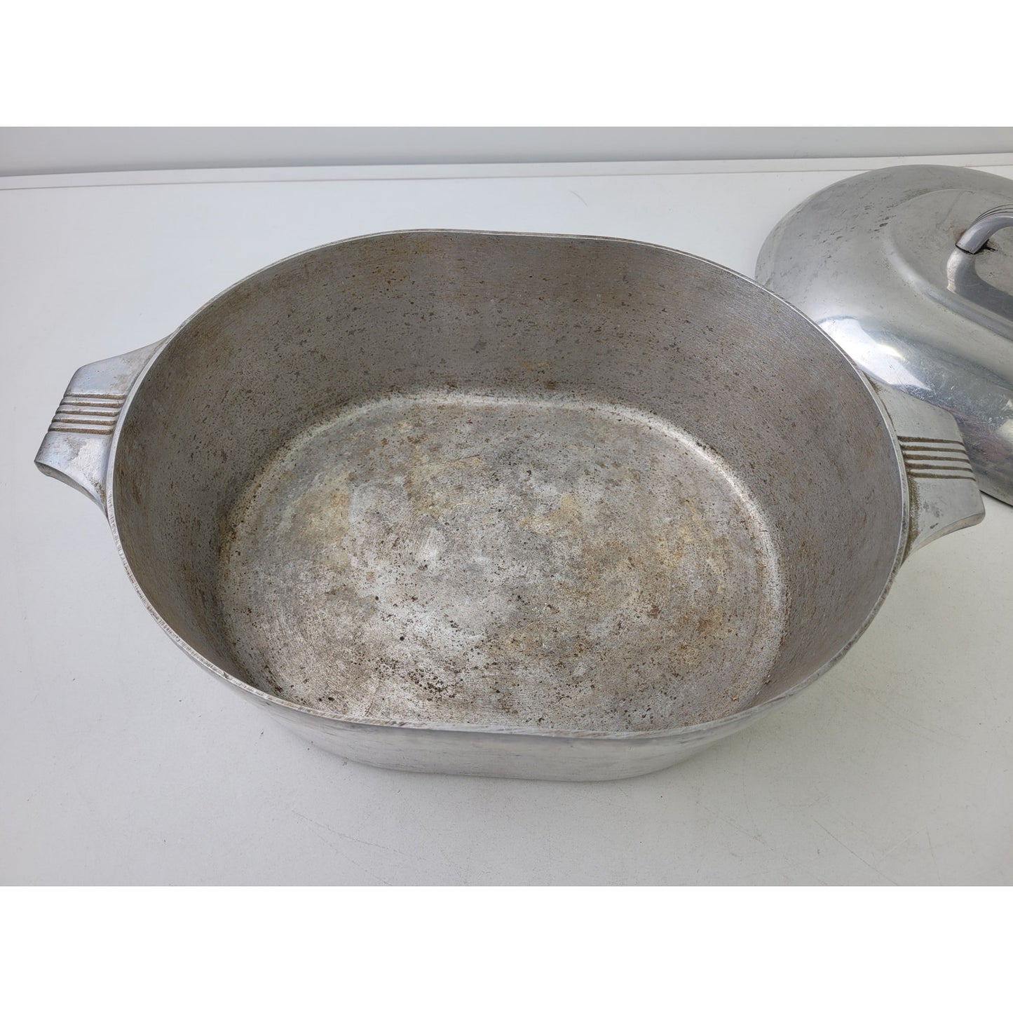 Wagner Ware Magnalite Aluminum Roaster 4265 P With Lid | Flat Bottom