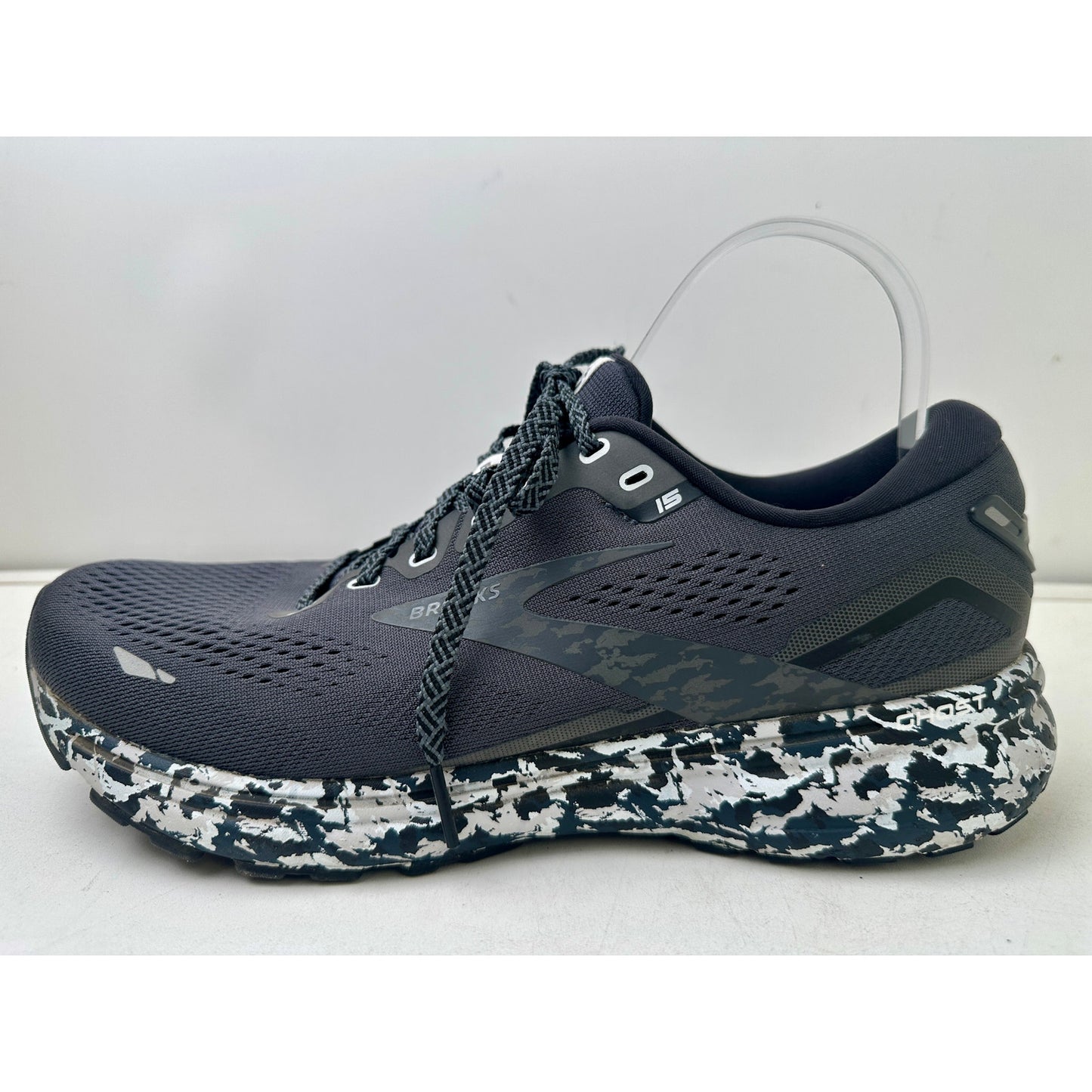 Brooks Ghost 15 Running Sneakers Ebony/Black/Oyster Women's Sz 11