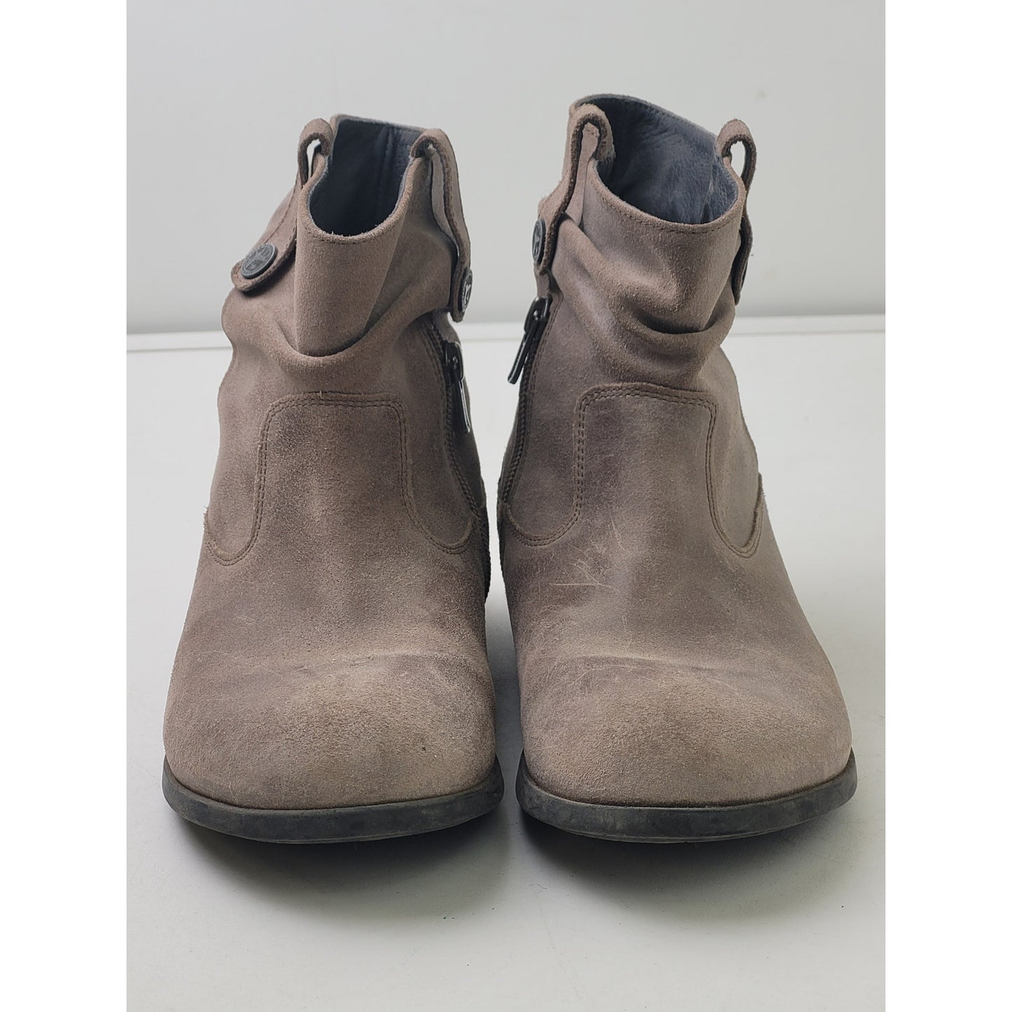 Birkenstock Boots Sarnia Slouch Waxed Suede Women's Sz 38 (7)