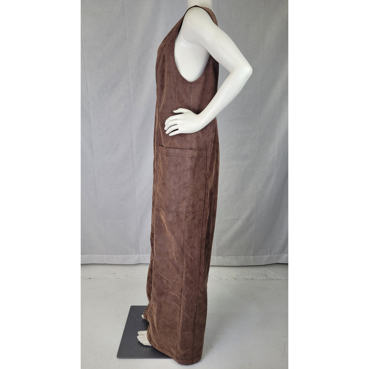 We The Free Nico Faux Suede One-Piece Brown Women's Sz M NWT