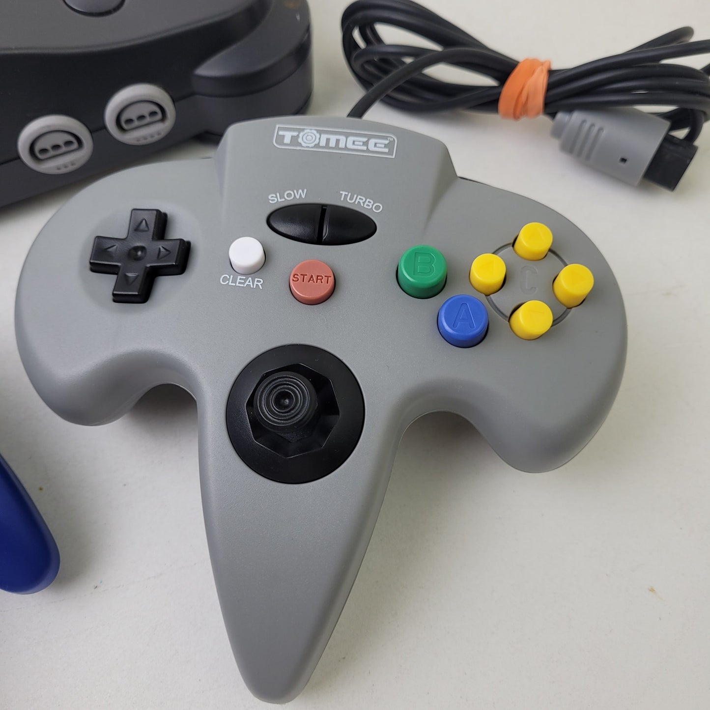 Nintendo 64 NUS-001 Console Bundle w 2 Controllers, 2 Rumble Packs, & Cables