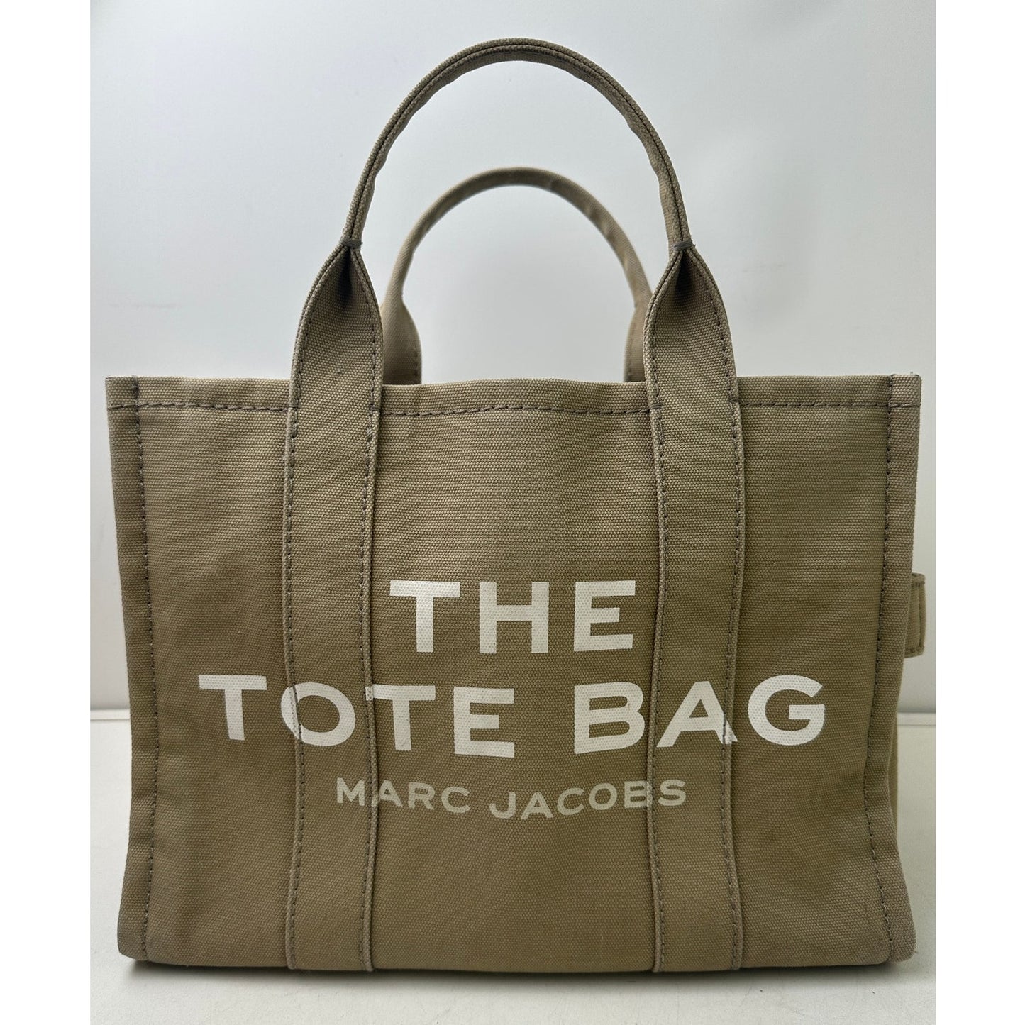 Marc Jacobs The Medium Tote Bag in Slate Green Canvas