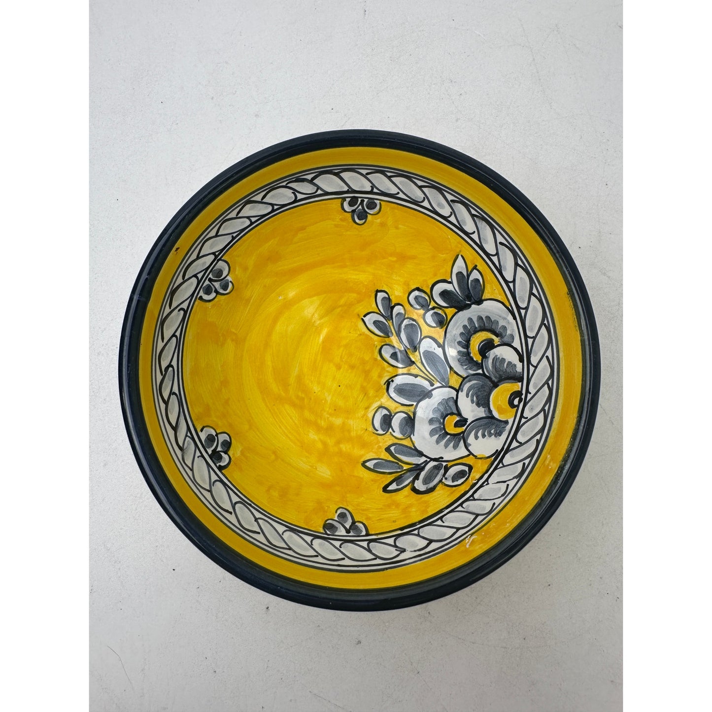 Vintage Hand-Painted Spanish Sevilla Ceramic Bowls and Tapas Dish
