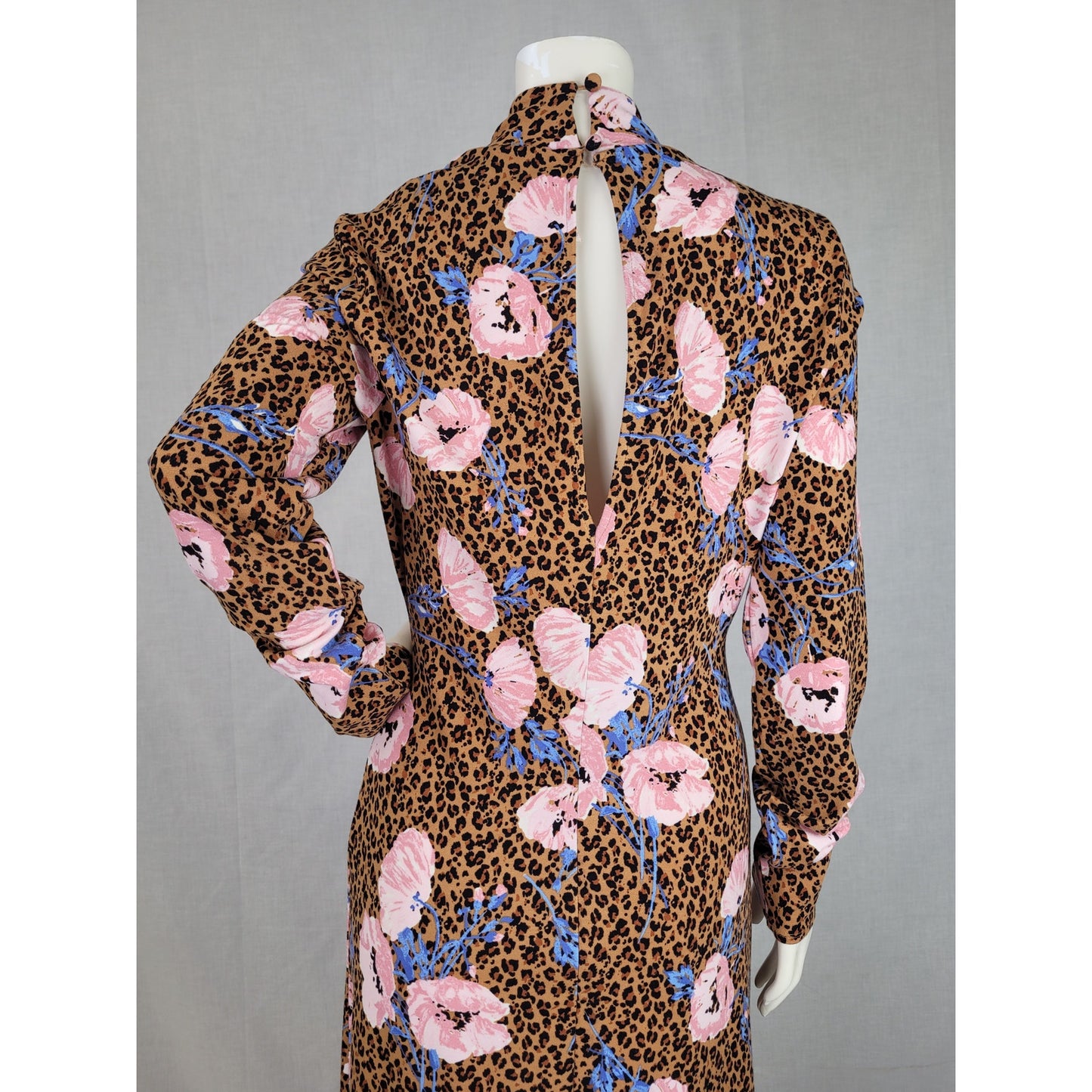 Free People Women's Retro Romance Midi Maxi Dress Camel Combo, Floral Print Sz S