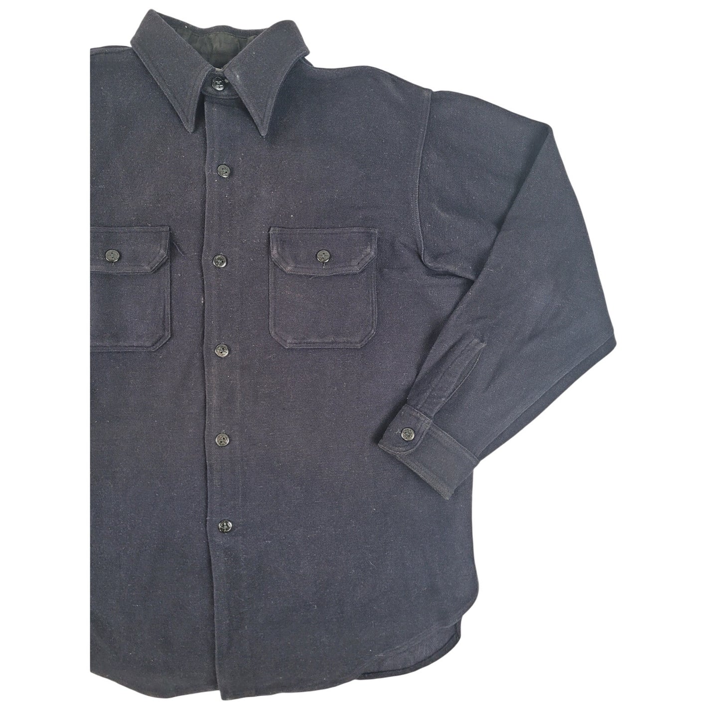 Vintage 1930s-1950s Heavy Wool US Navy Chief Petty Officer (CPO) Shirt Sz S/M
