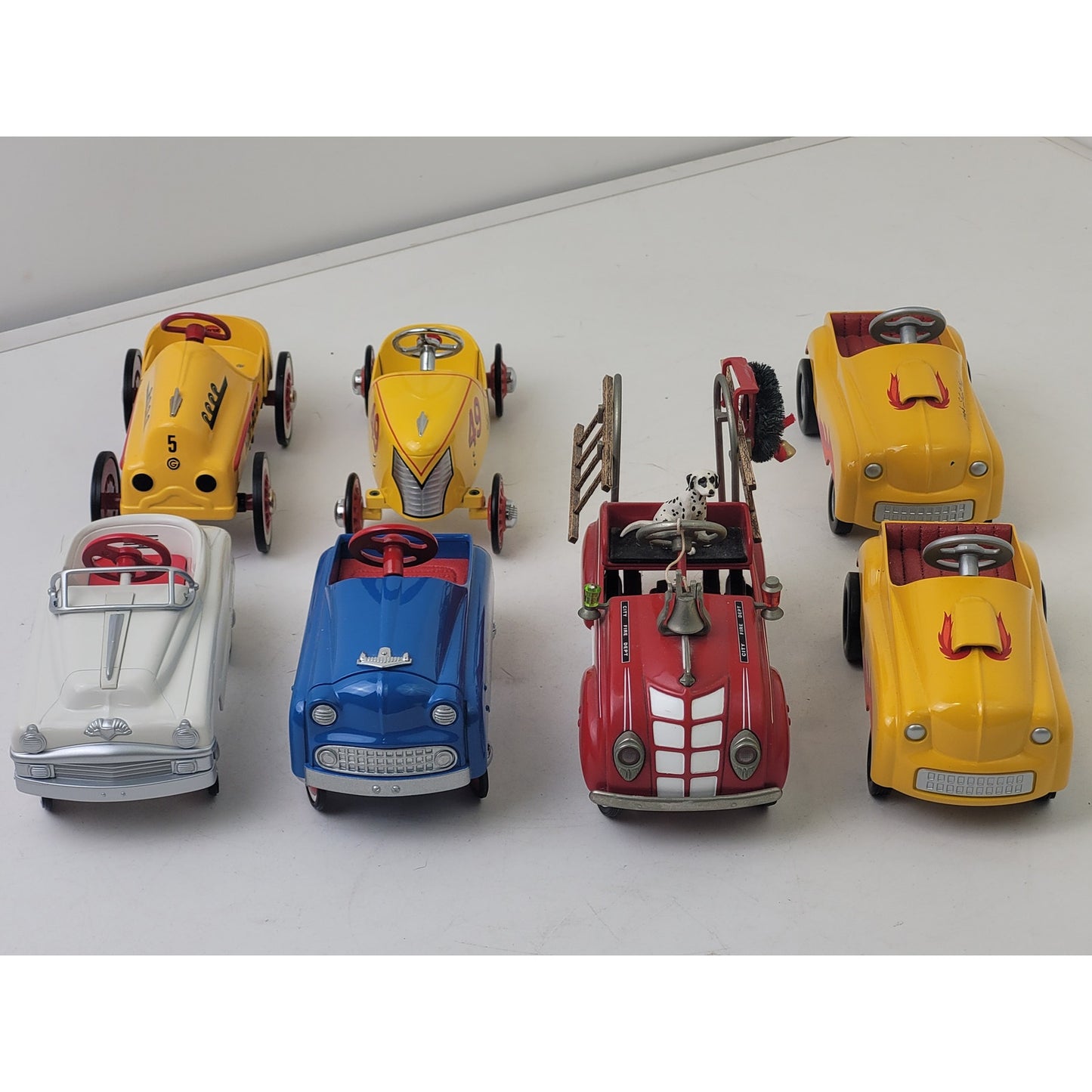 1990s Vintage Hallmark Kiddie Classics Cars Diecast Cars & Fire Truck Lot of 7