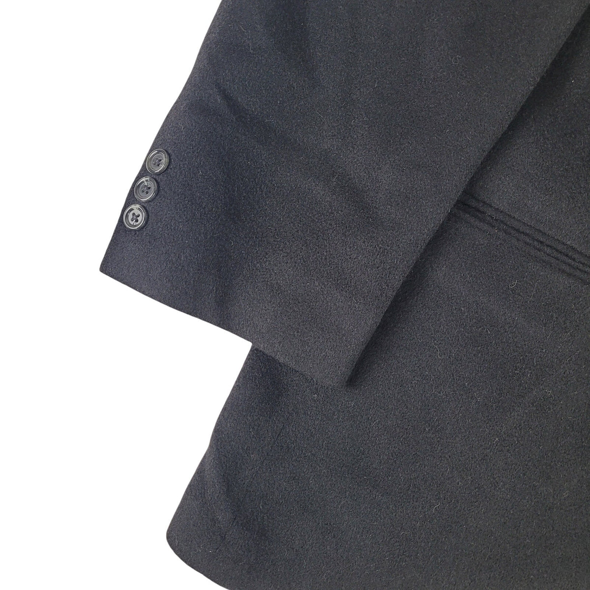VTG John W. Nordstrom Black Camel Hair Tailored 2-Button Blazer Men's Sz 46L