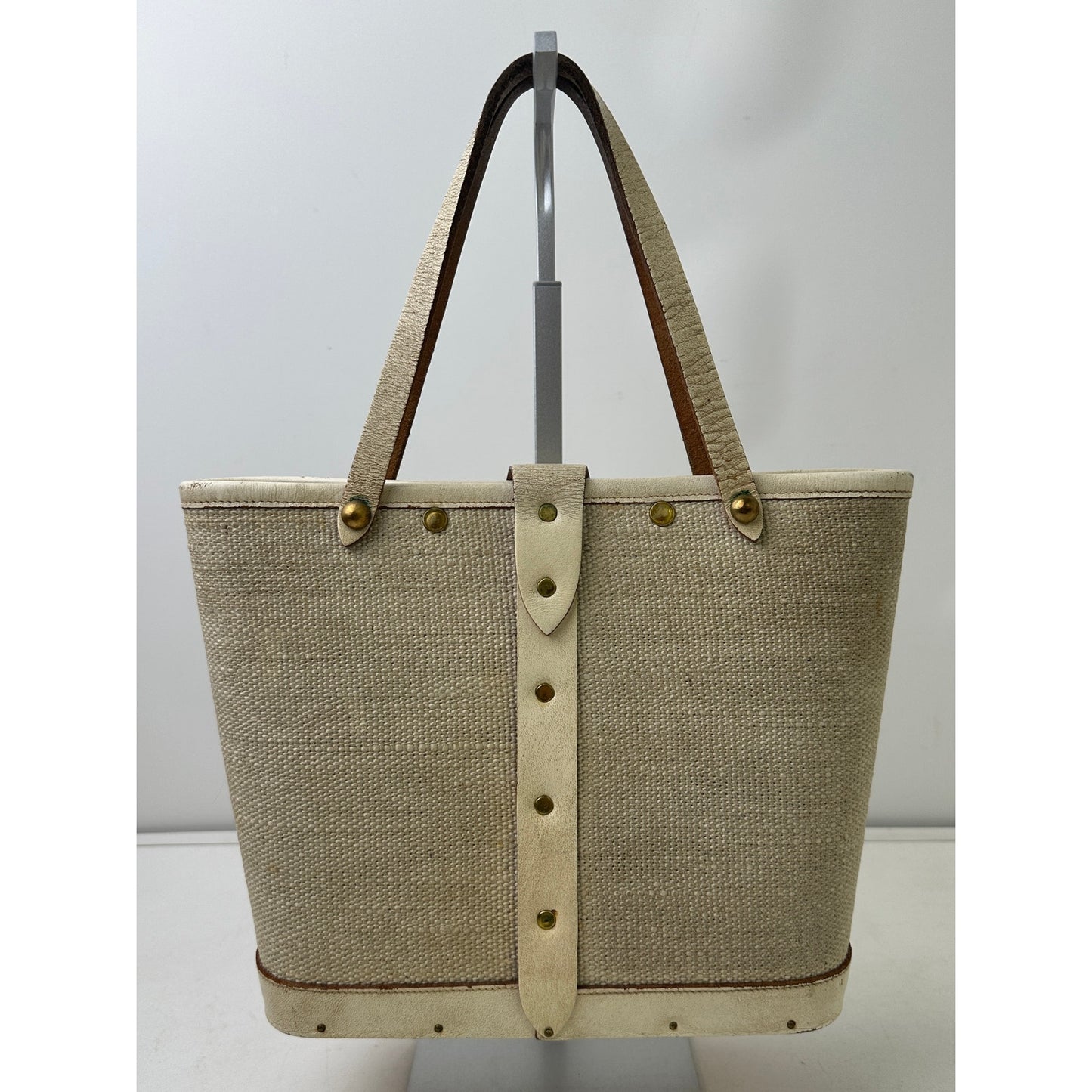 Vintage 1960s Enid Collins Carriage Trade Bejeweled Canvas Tote Bag