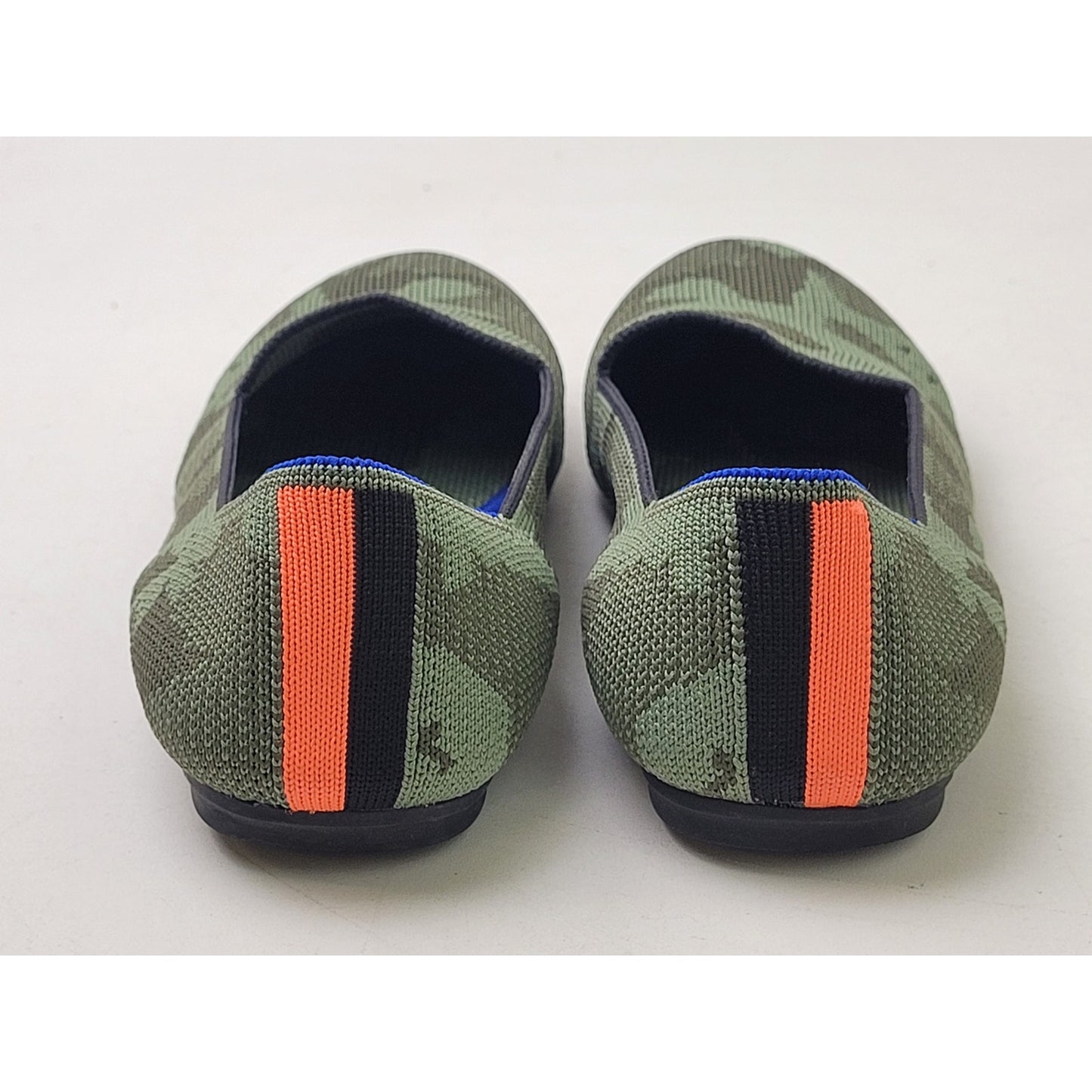 Rothy's The Daily Loafer Olive Camo Green Flats Round Toe Slip-On Women's Sz 4