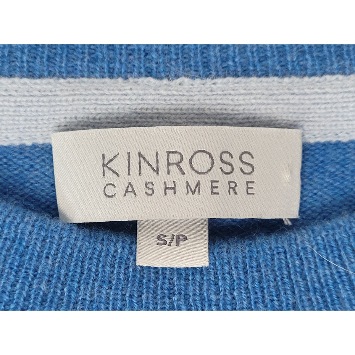 Kinross Cashmere 100% Cashmere Blue Pullover Sweater Women's Sz S