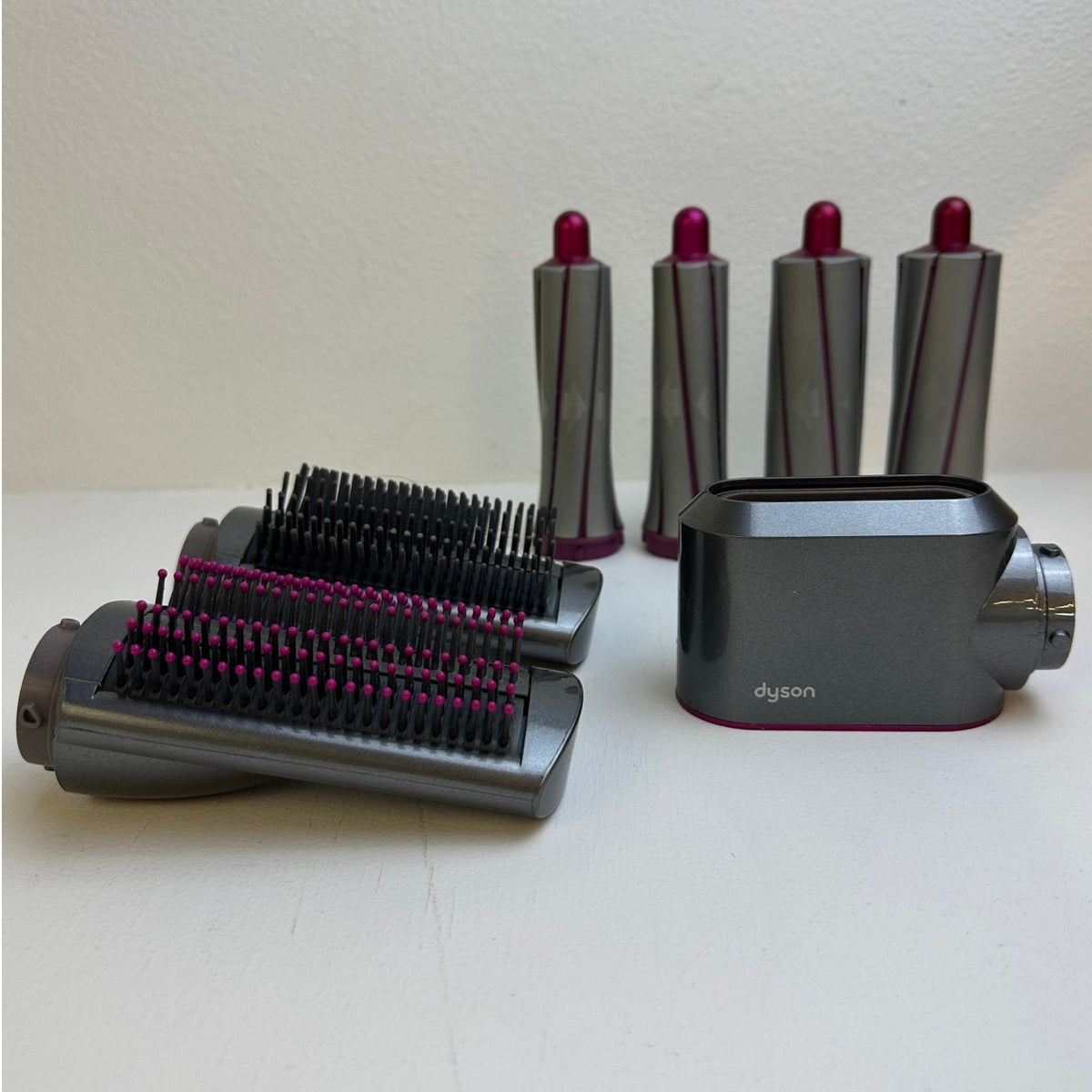 Dyson Airwrap Complete Hair Multi-Styler (Nickel/Fuchsia) w/ Case - Model HS01