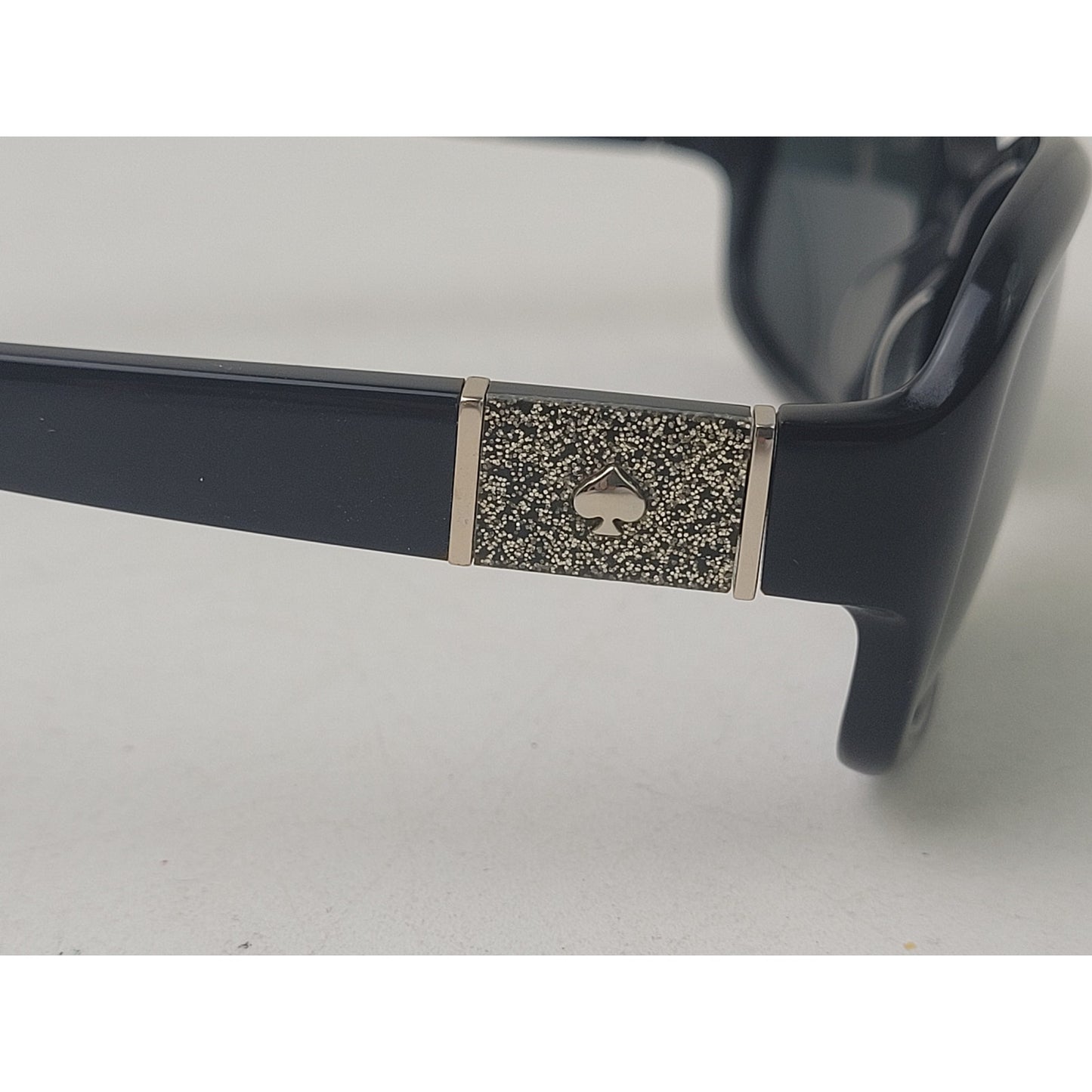 Kate Spade Polarized Sunglasses Cheyenne Black Frame Silver Hardware