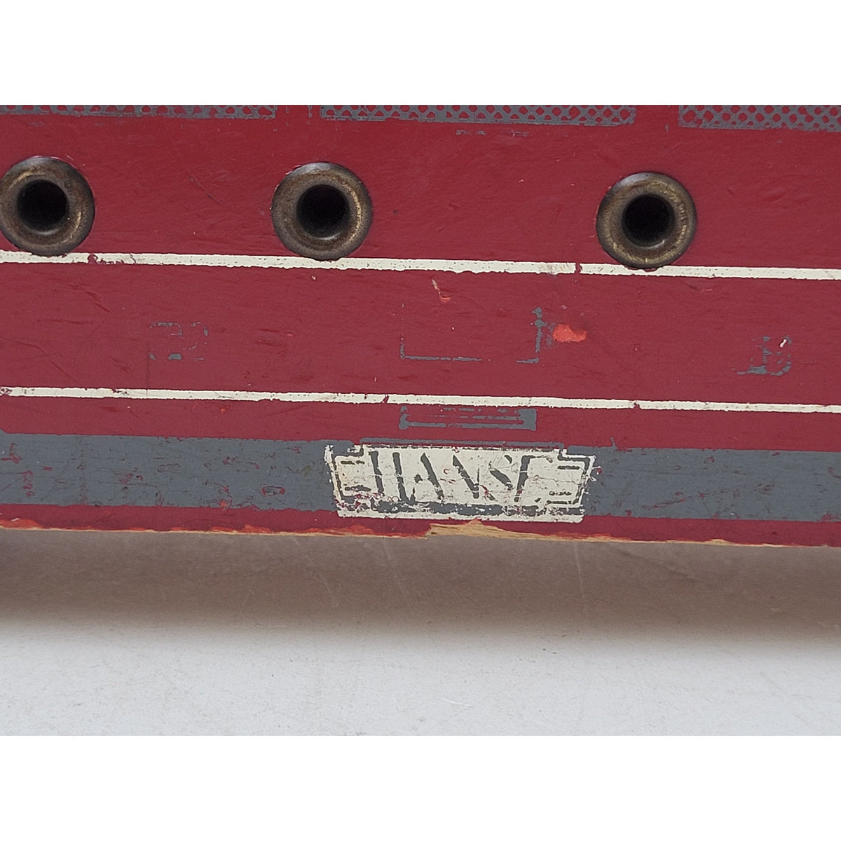 1950s LEGO Hanse Wooden Train Locomotive & Rare 4-Wheel Shell Tanker | Denmark