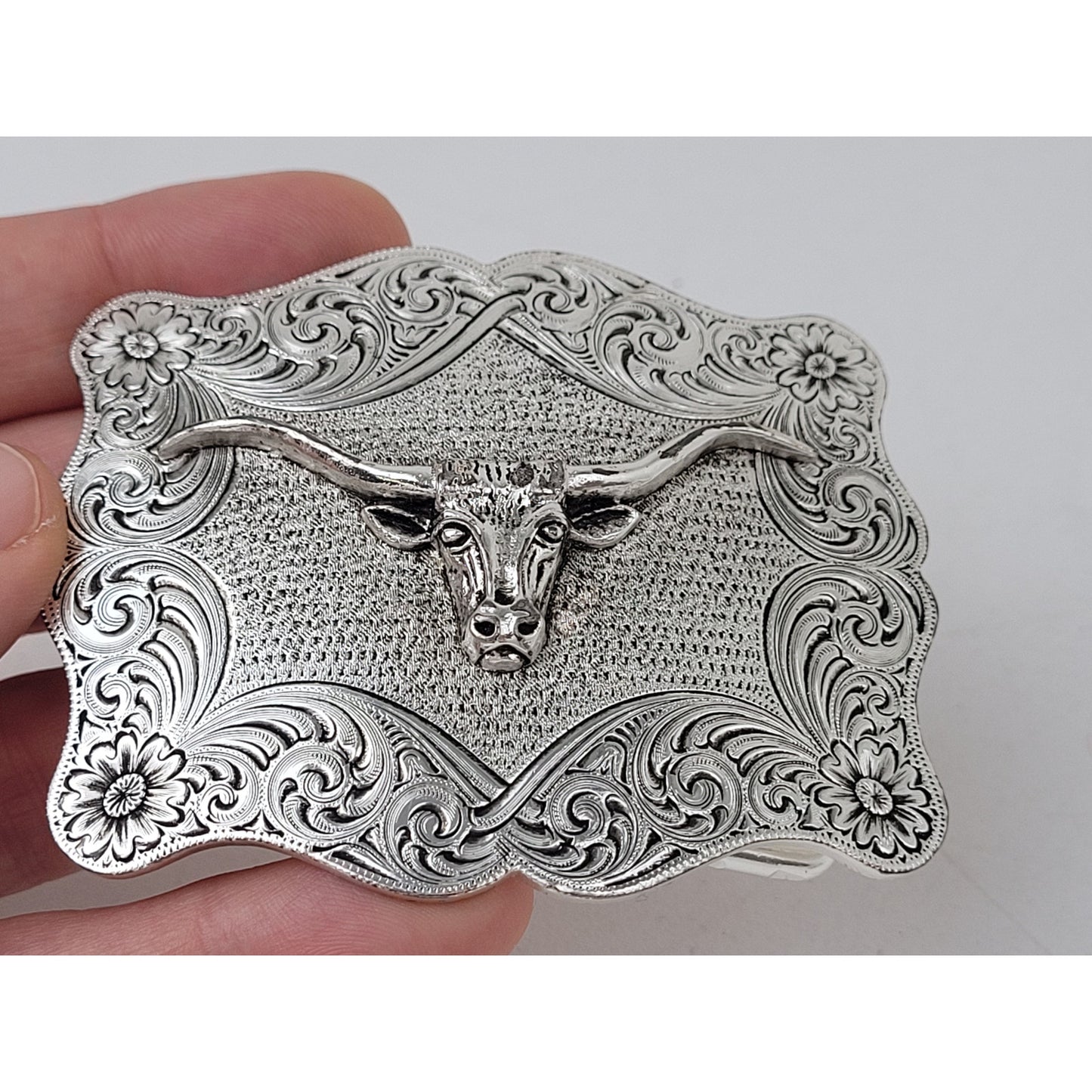 Montana Silversmiths Women's Western Belt Buckle Set of 2 - Silver Plated