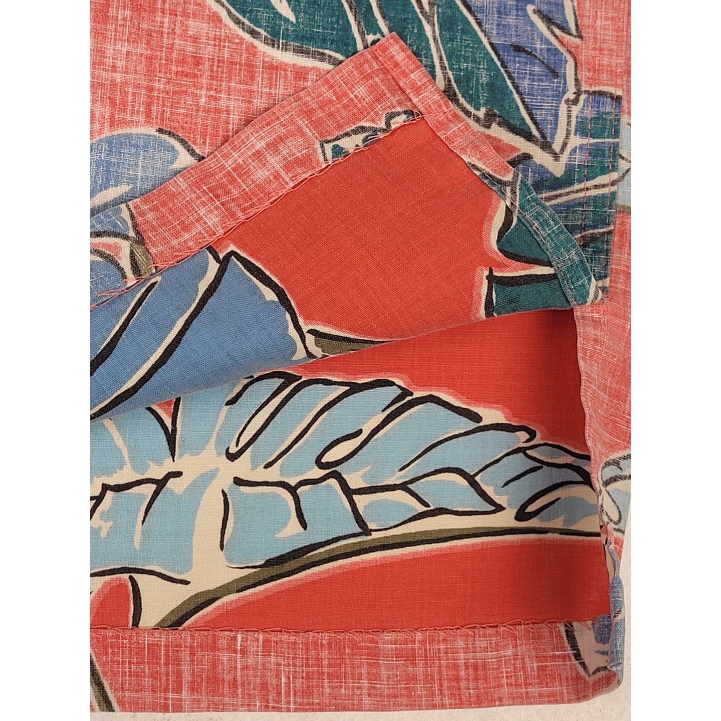 Vintage Reyn Spooner Reverse Print Large Leaf Hawaiian Shirt Men's Sz L