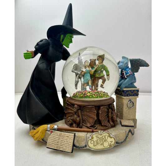 Vintage San Francisco Music Box Company Wizard of Oz Wicked Witch Crystal Ball Musical Snow Globe