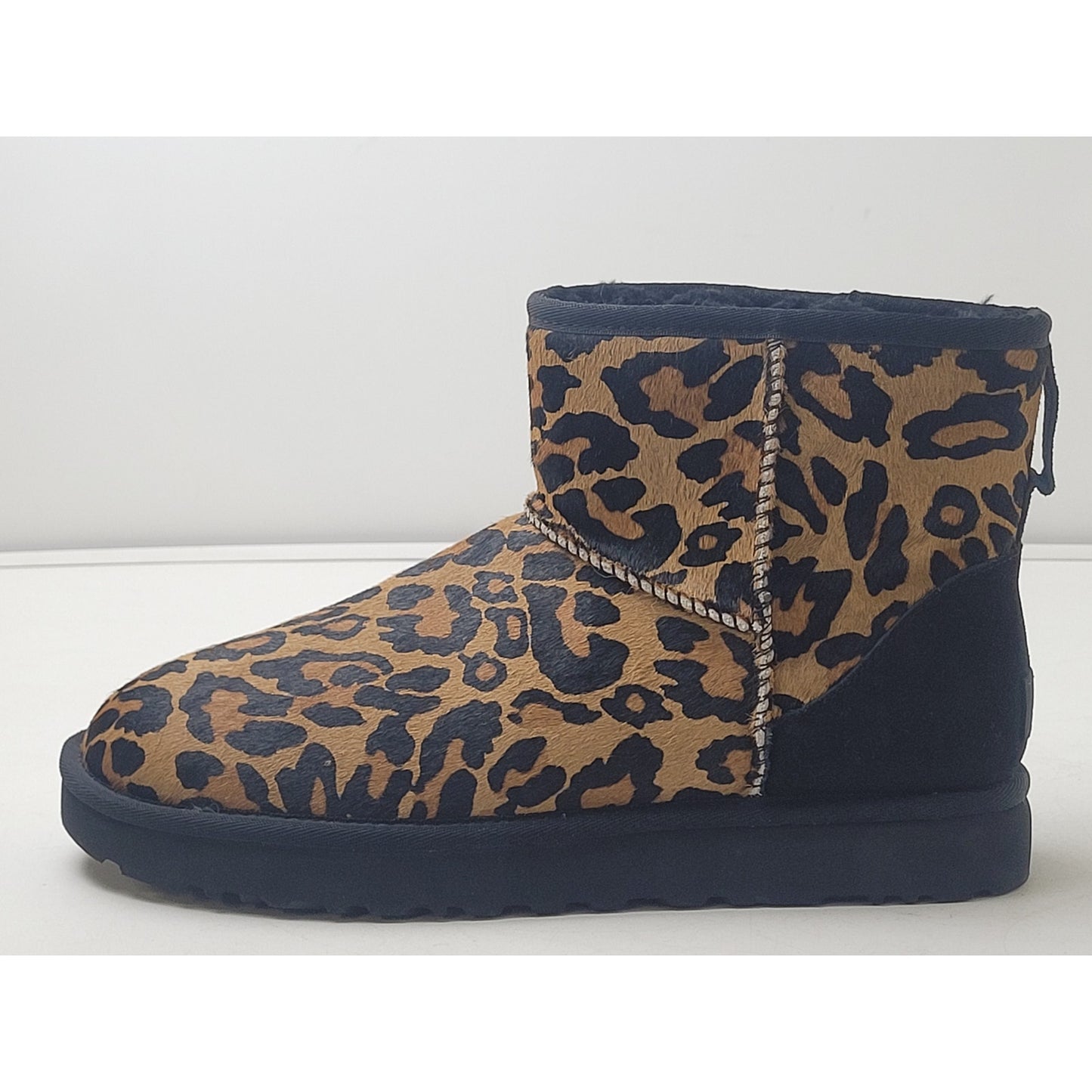 UGG Classic Mini Boots Panther Print Calf Hair Upper Women's Sz 41 (US 10)