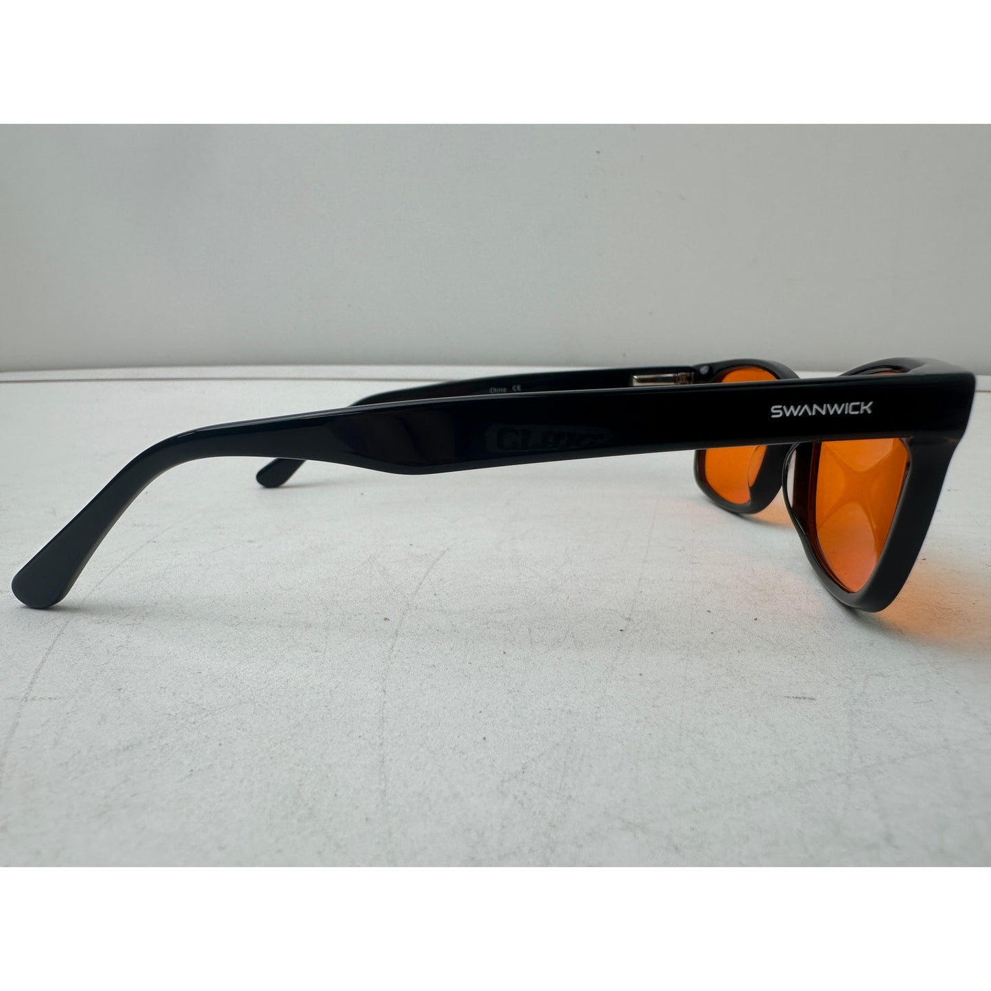 Swanwick Classic Night Swannies Blue Light Blocking Sunglasses W/ Black Frames