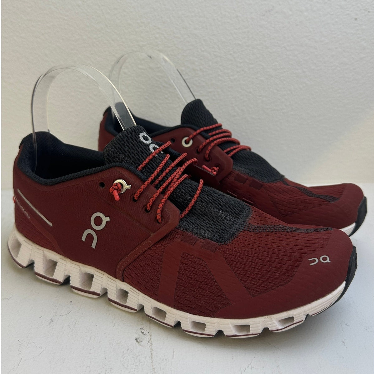 On Cloud Running Shoes Burgundy Ruby Red 19.99193 Women's Sz 8