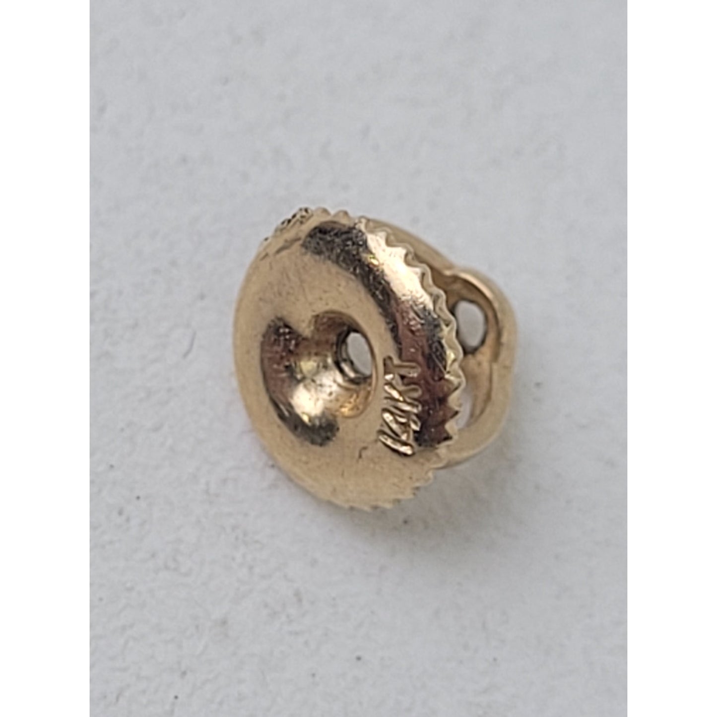 14K Gold Natural Opal & Diamond Earrings w Screw Back | 2.12 grams