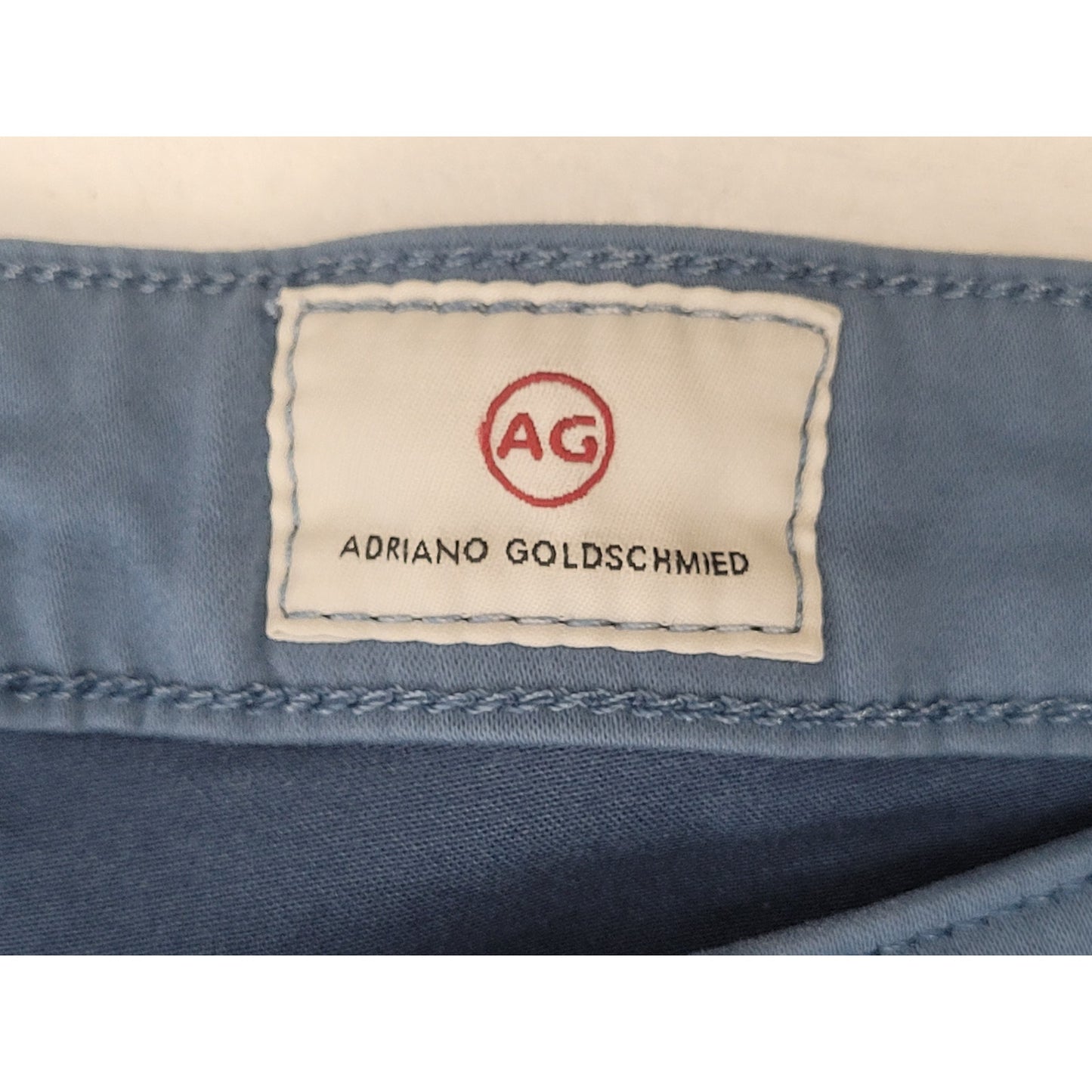 AG Adriano Goldschmied Slate Blue Prima Cigarette Ankle Pants Women's Sz 31