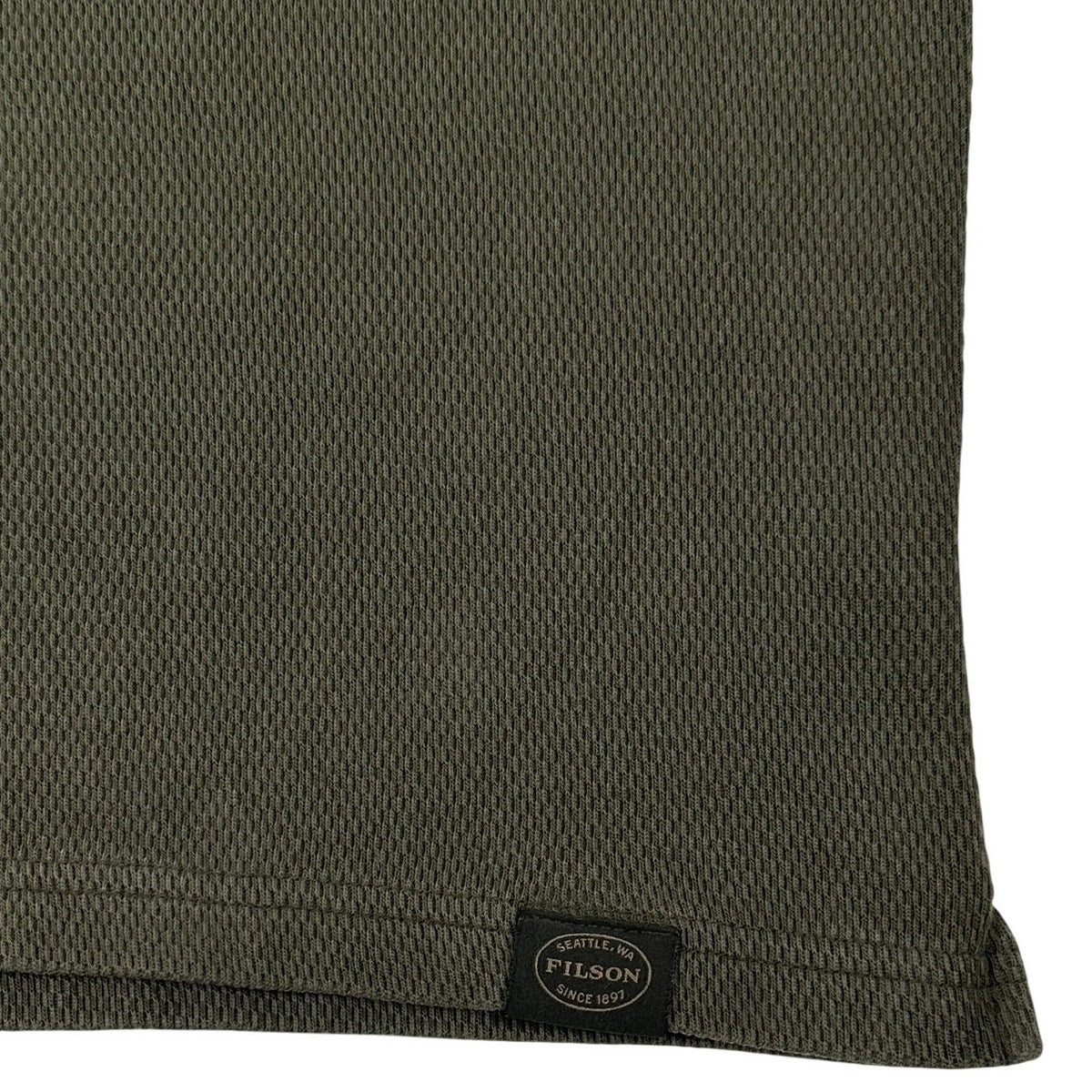 Filson Olive Green Knit Thermal Crewneck Sweater Men's Sz XL