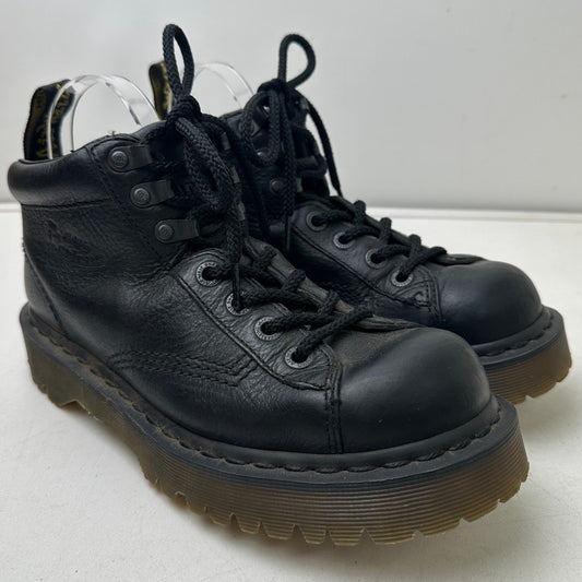 Vintage Dr. Martens Black Leather Chunky Monkey Boots (Women's 9/Men's 8) 41 EUC