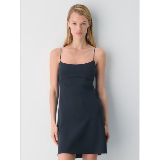 Aritzia Wilfred Foxley Black Crepe Mini Dress Sz 8 NWT