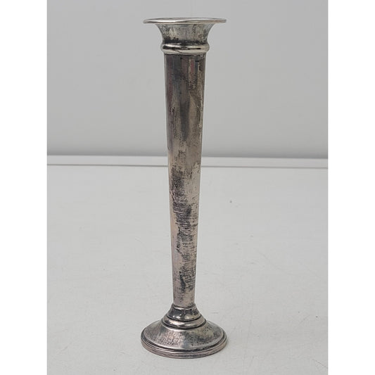 Vintage Sterling Silver Weighted Bud Vase 6" Tall | 41.65 Grams