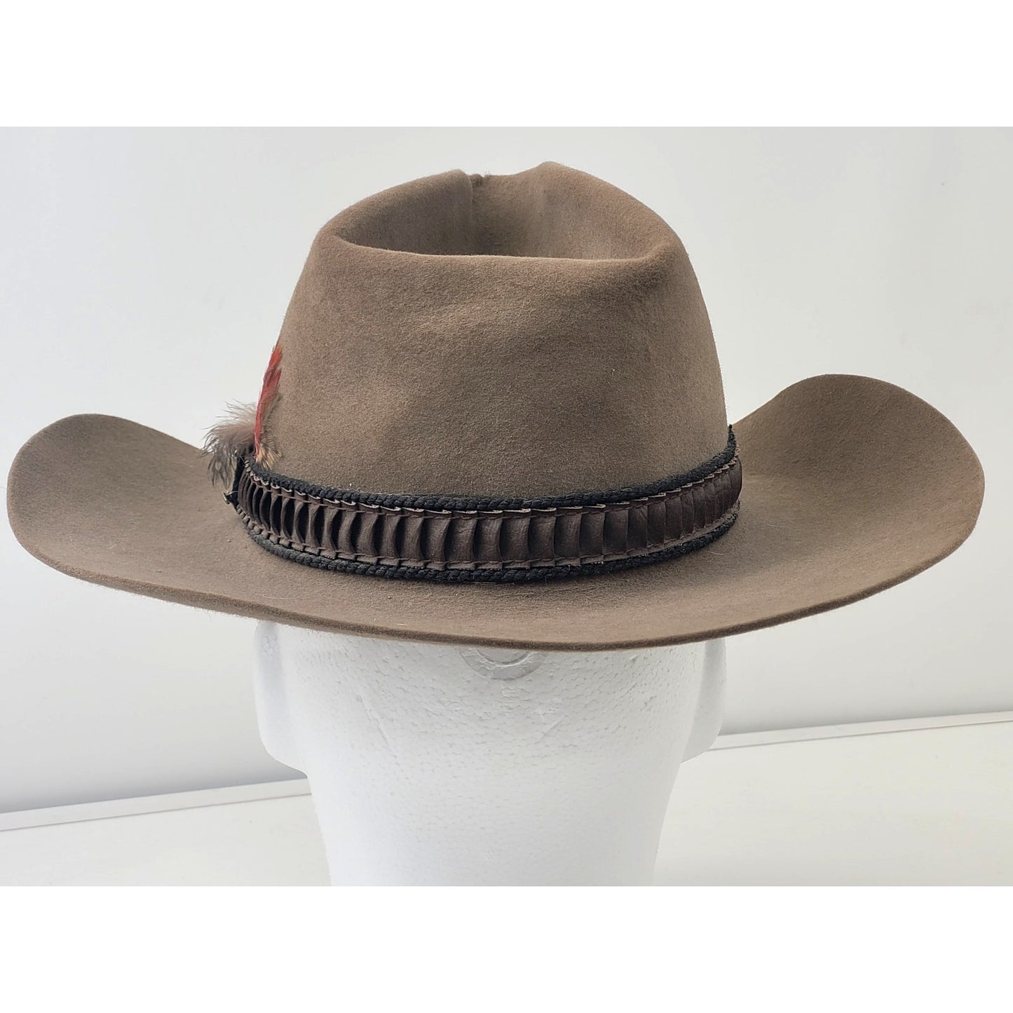 Vintage Stetson Beaver Rancher Cowboy Hat Sz 6 3/4