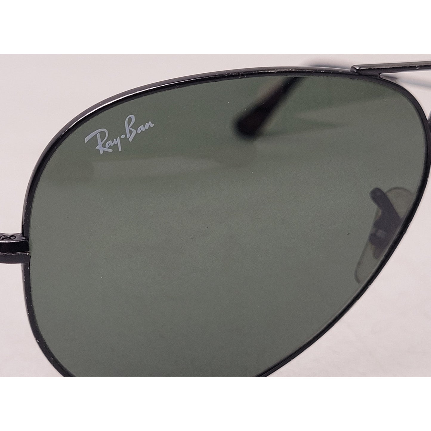 Ray-Ban Aviator Polarized Sunglasses Total Black with Case Made in Italy