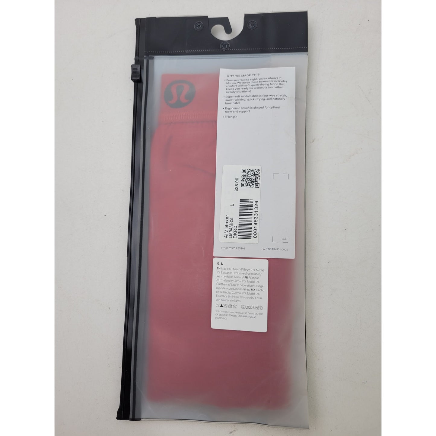 Lululemon Always in Motion Boxer Brief Lot of 4 Men's Sz L MSRP: $112 | New