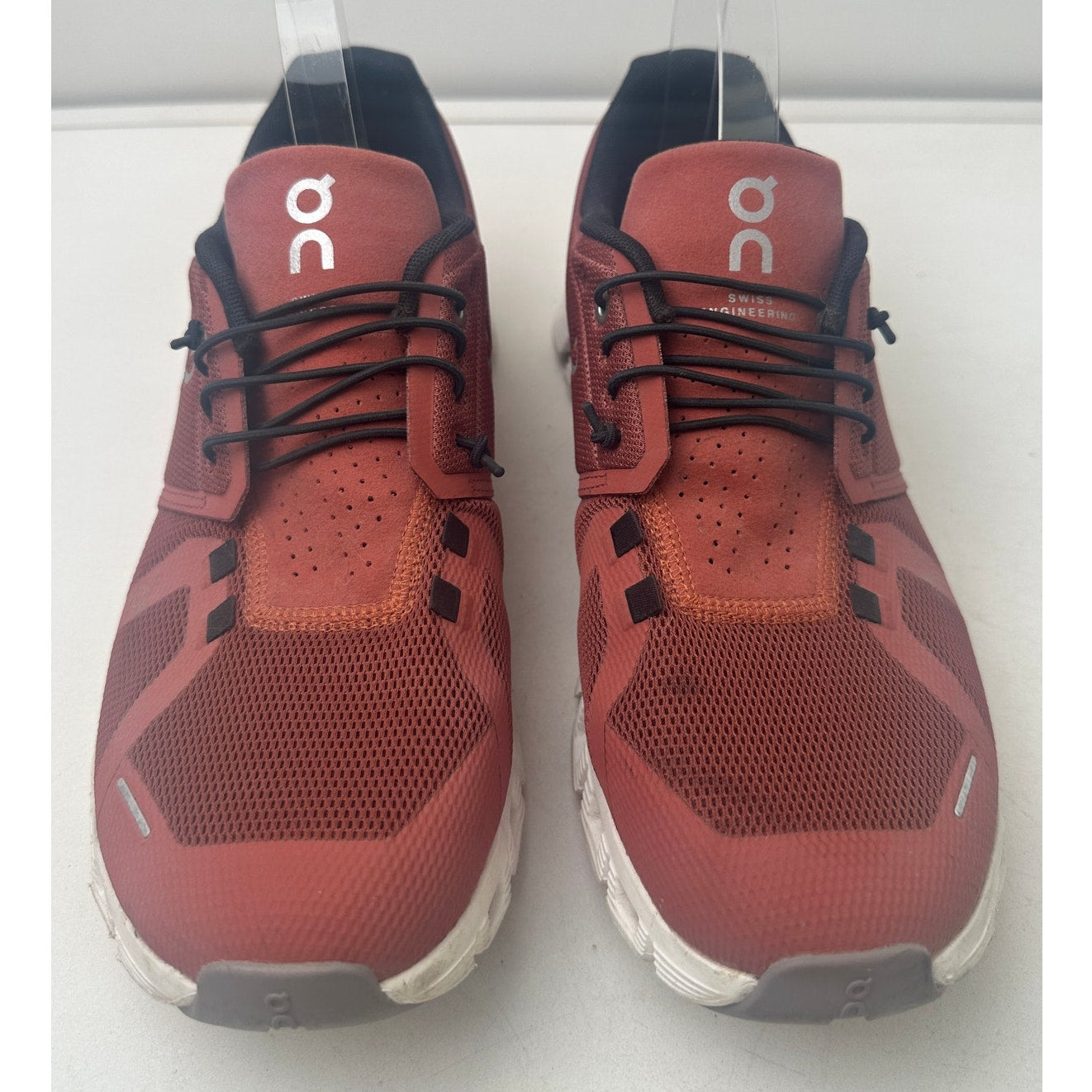 Ruby Rust / Orange On Cloud 5 Running Shoes Men's Sz 10